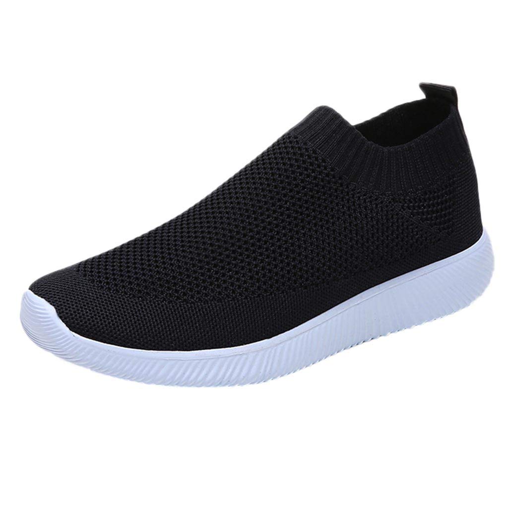 Stylish Women's Breathable Mesh Sneakers - Lightweight Sports Shoes for Running, Walking & Outdoor Activities | Solid Color Comfortable Casual Shoes for Women
