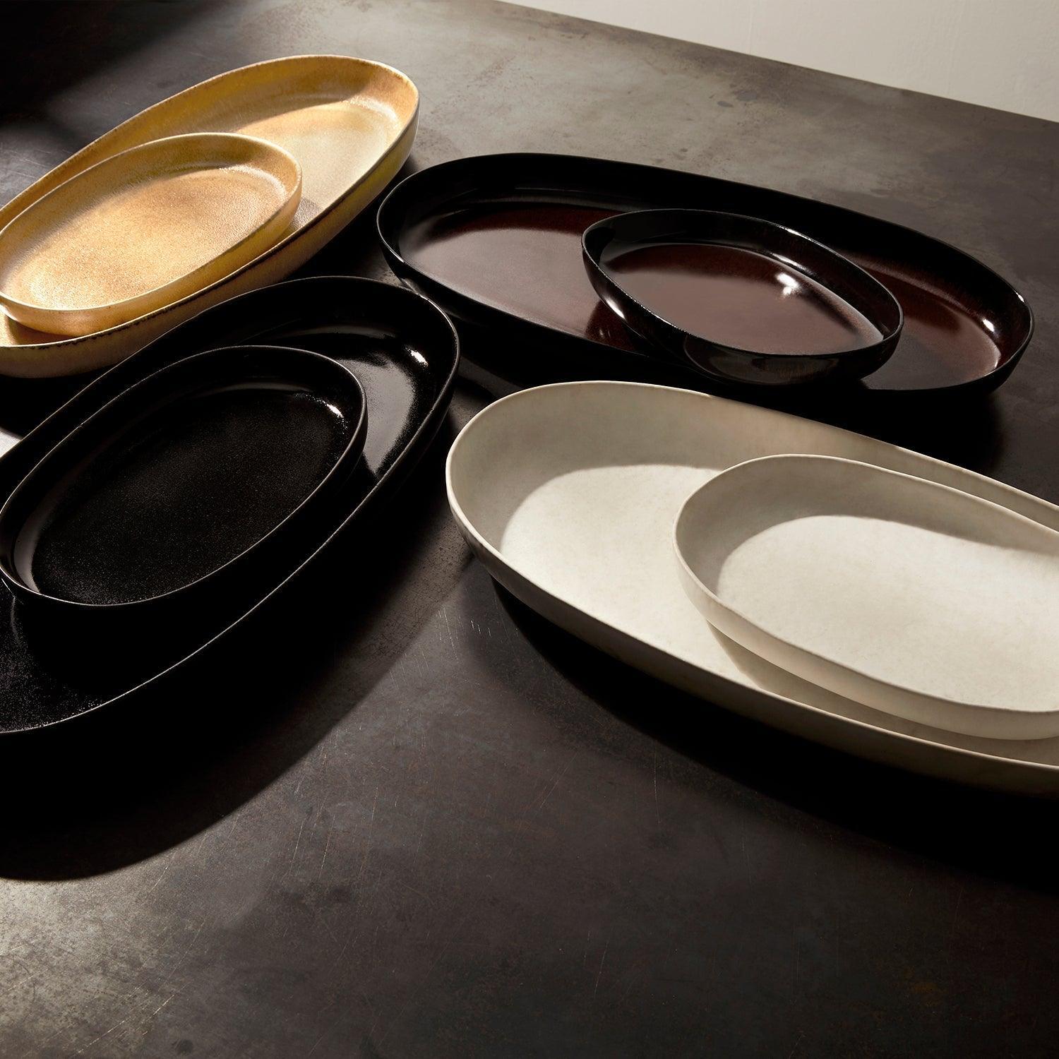 Terra Oval Platter - Elegant Iron Serving Tray for Cheese, Charcuterie & Appetizers | Perfect for Dinner Parties, Entertaining & Home Decor