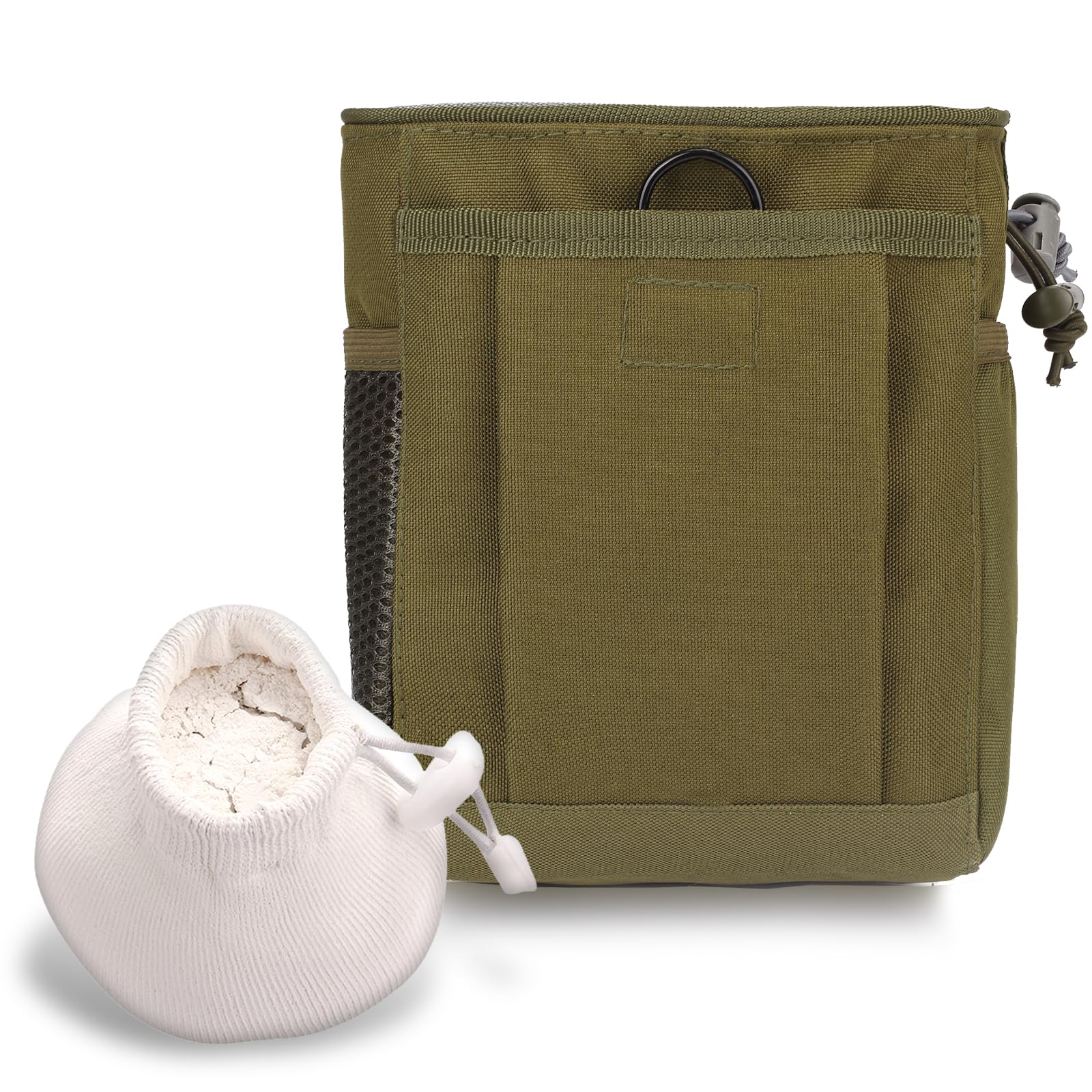 Compact Climbing Chalk Bag with Chalk Ball - Tactical Molle Pouch Waist Bag for Rock Climbing, Bouldering & Gym Training | Perfect for Weightlifting, Outdoor Adventures & Gifts for Climbers