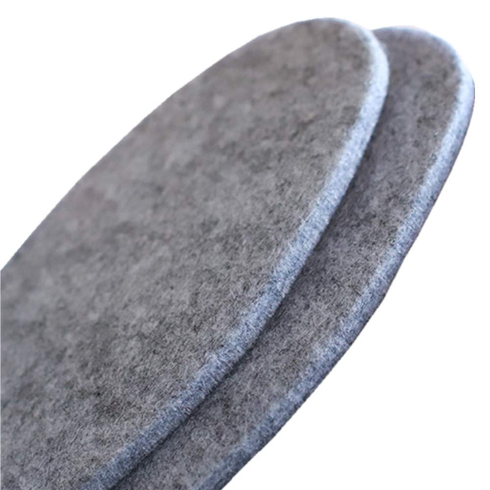 Wool Felt Warm Shoe Insoles for Men - Comfortable Boot Inserts for Cold Weather & Winter Footwear - Perfect for Hiking, Work Boots, and Outdoor Activities