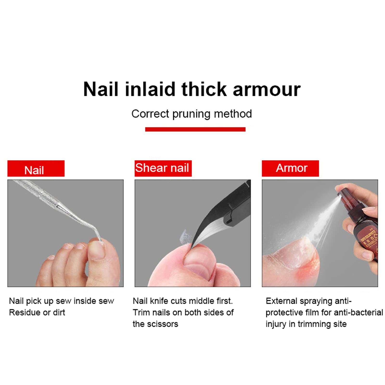 Professional Stainless Steel Nail Clippers & Toenail Trimmer Kit - Ingrown Toenail Tool, Manicure Scissors, Pedicure Pliers for Men & Women - Perfect for Home Grooming, Salon Use & Travel Nail Care