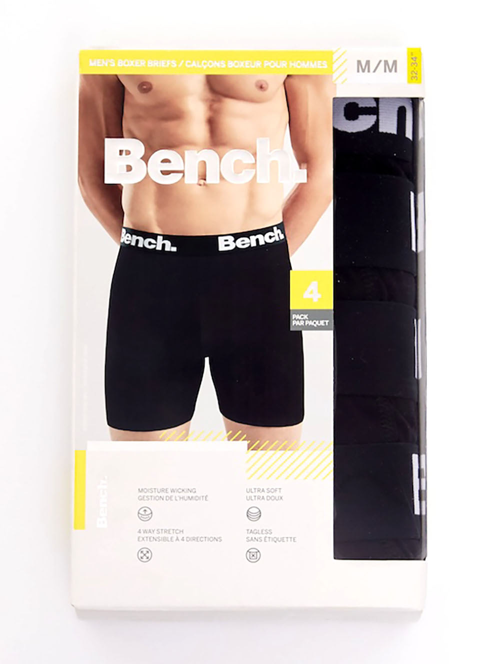 Premium Men's Boxer Briefs 4-Pack - Soft Breathable Cotton Underwear for All-Day Comfort - Perfect for Workout, Lounge & Everyday Wear