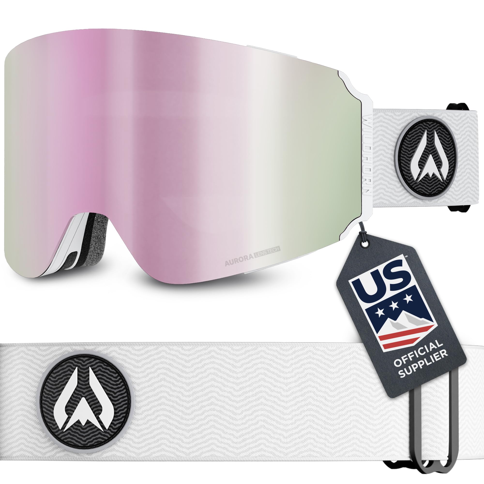 Wildhorn Roca Ski Goggles for Men & Women - Anti-Fog, Scratch-Resistant, 100% UV Protection with Magnetic Lens - Snowboard & Winter Sports Goggles for Adults - Perfect for Skiing, Snowboarding & Outdoor Adventures