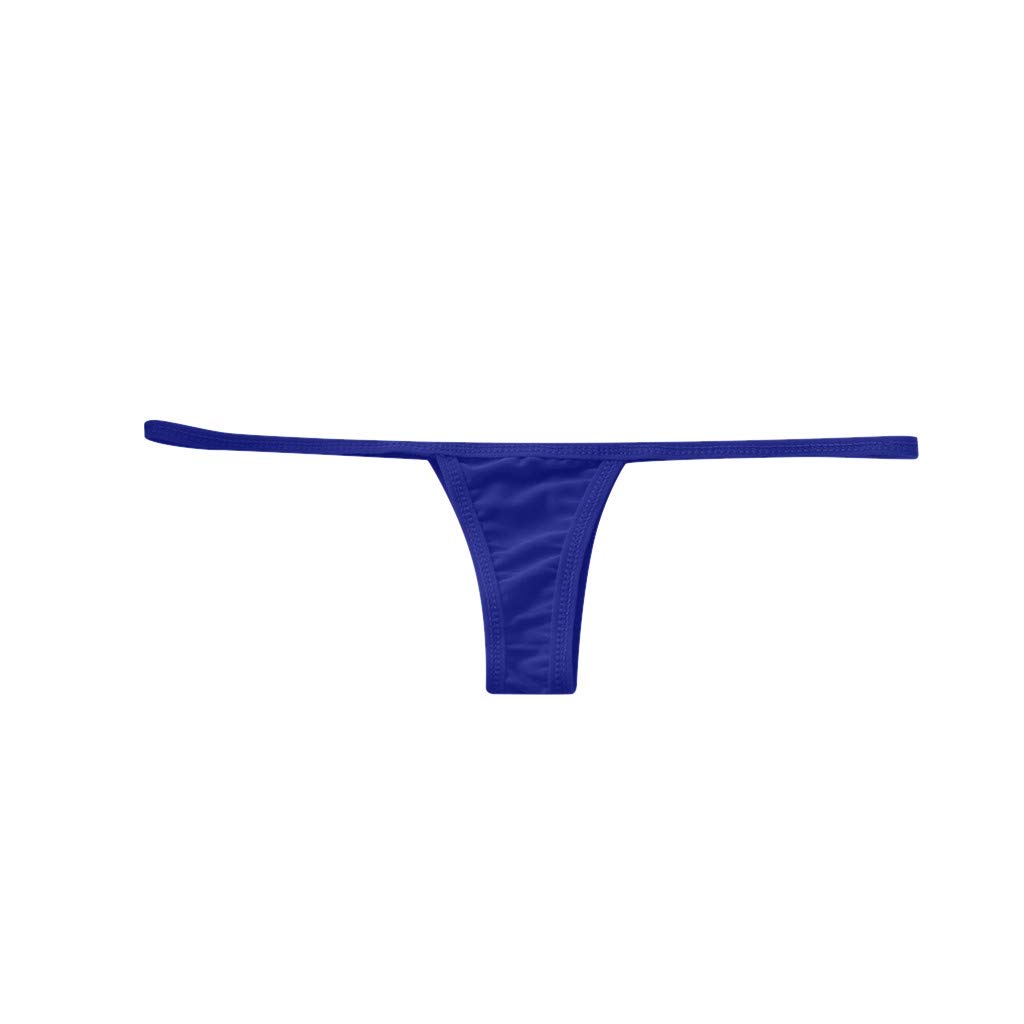 Sexy Lace G-String Thong Panties for Women - Comfortable V-String Underwear & Bunny Lingerie in Blue (Size S) - Perfect for Valentine's Day, Honeymoon & Romantic Nights