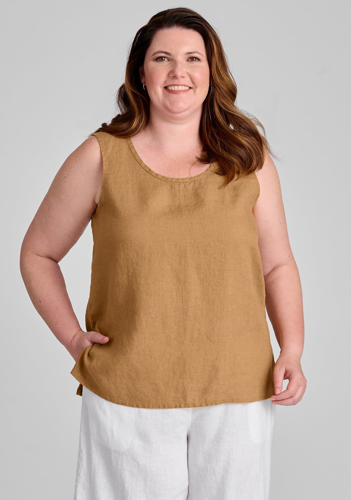 Linen Tank Top for Women - Soft & Breathable Summer Essential - Perfect for Casual Wear, Beach Outfits, and Layering