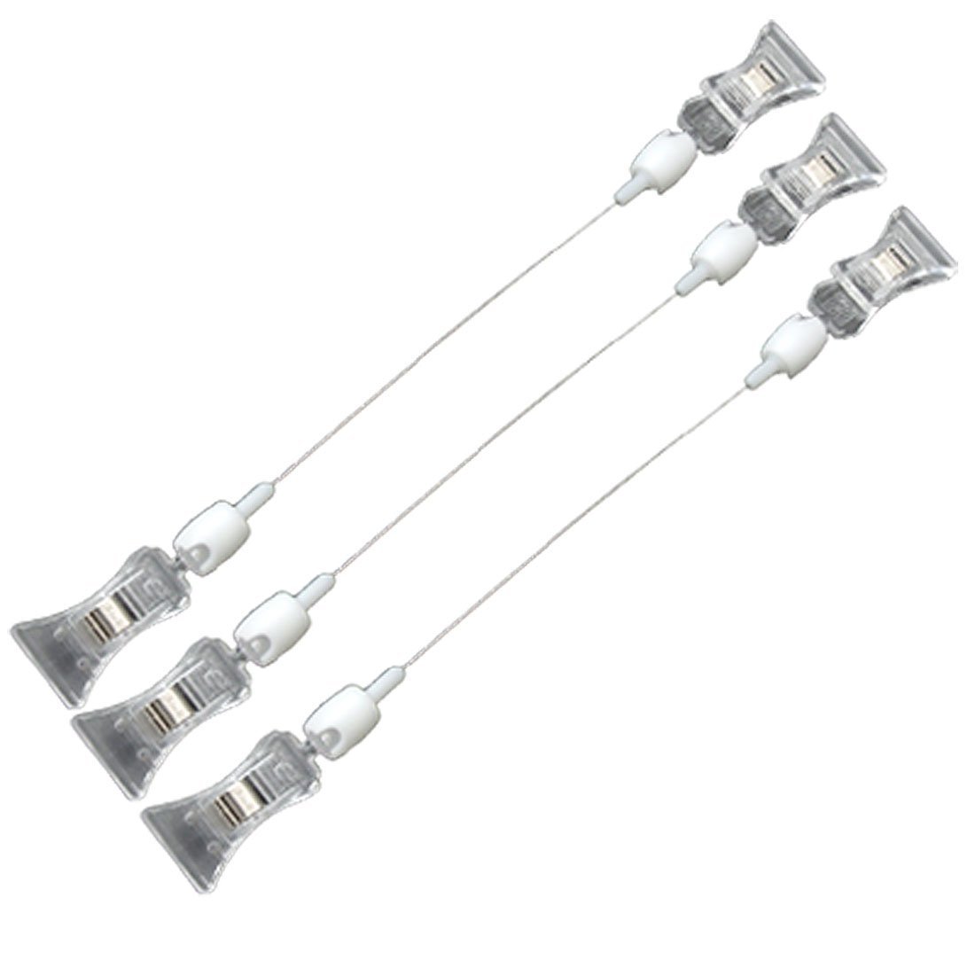 Uxcell Crystal Dual End Memo Name Card Clip Holders - 3 Pack for Office, Business Cards, Notes & Organization (Set of 3)