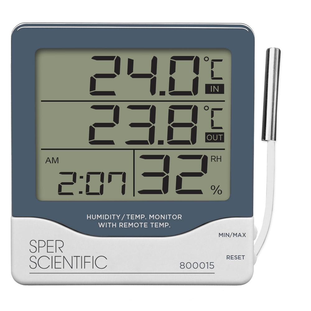 Wireless Digital Hygrometer Thermometer with Remote Sensor - Accurate Indoor/Outdoor Temperature & Humidity Monitor for Home, Greenhouse, Baby Room, Wine Cellar
