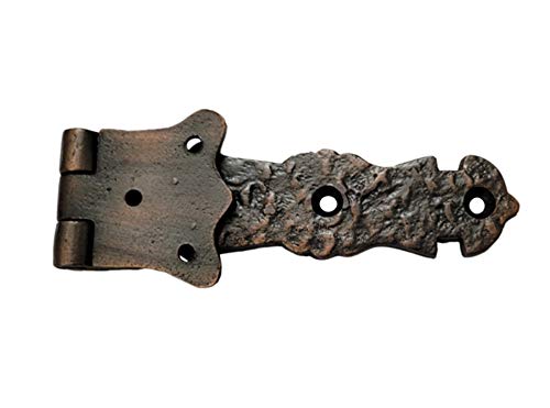 Adonai Hardware Abez Antique Cast Iron Cabinet Hinges - 5.6 Inch Oil Rubbed Bronze - 20 Pack for Kitchen Cabinets, Wardrobes & Furniture - Durable & Stylish Hardware Solution