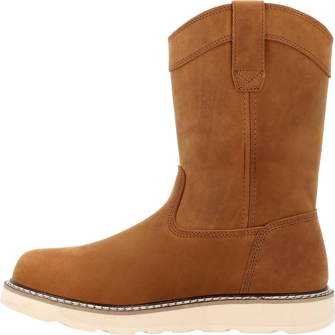Core 37 Women's 10 Inch Waterproof Pull-On Wedge Boots - Comfortable Slip Resistant Winter Snow Boots for Outdoor Walking, Hiking & Casual Wear