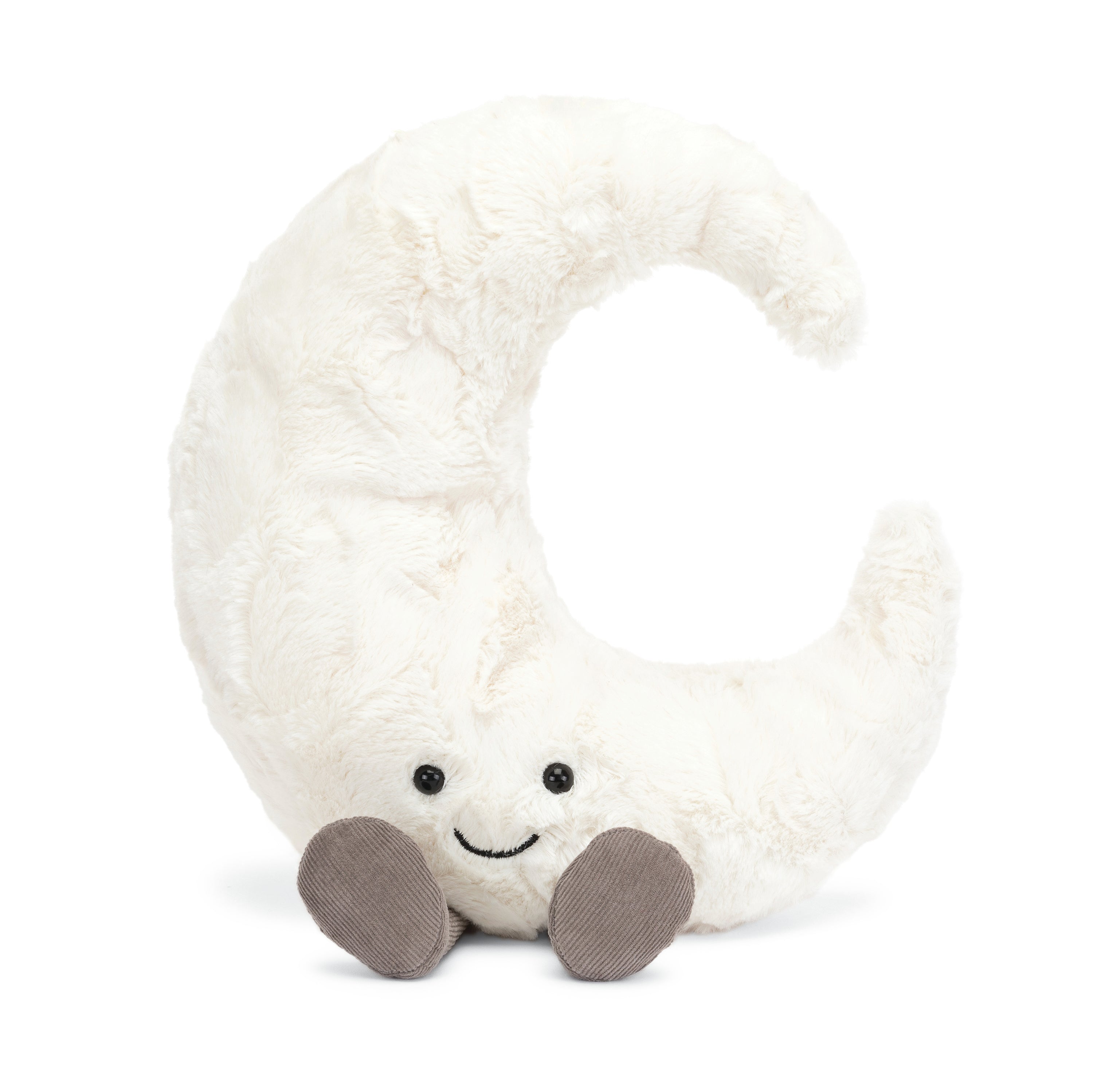 Amuseable Moon Plush Toy - Cute & Soft Stuffed Moon for Kids & Adults - Perfect for Bedroom Decor, Gifts & Stress Relief