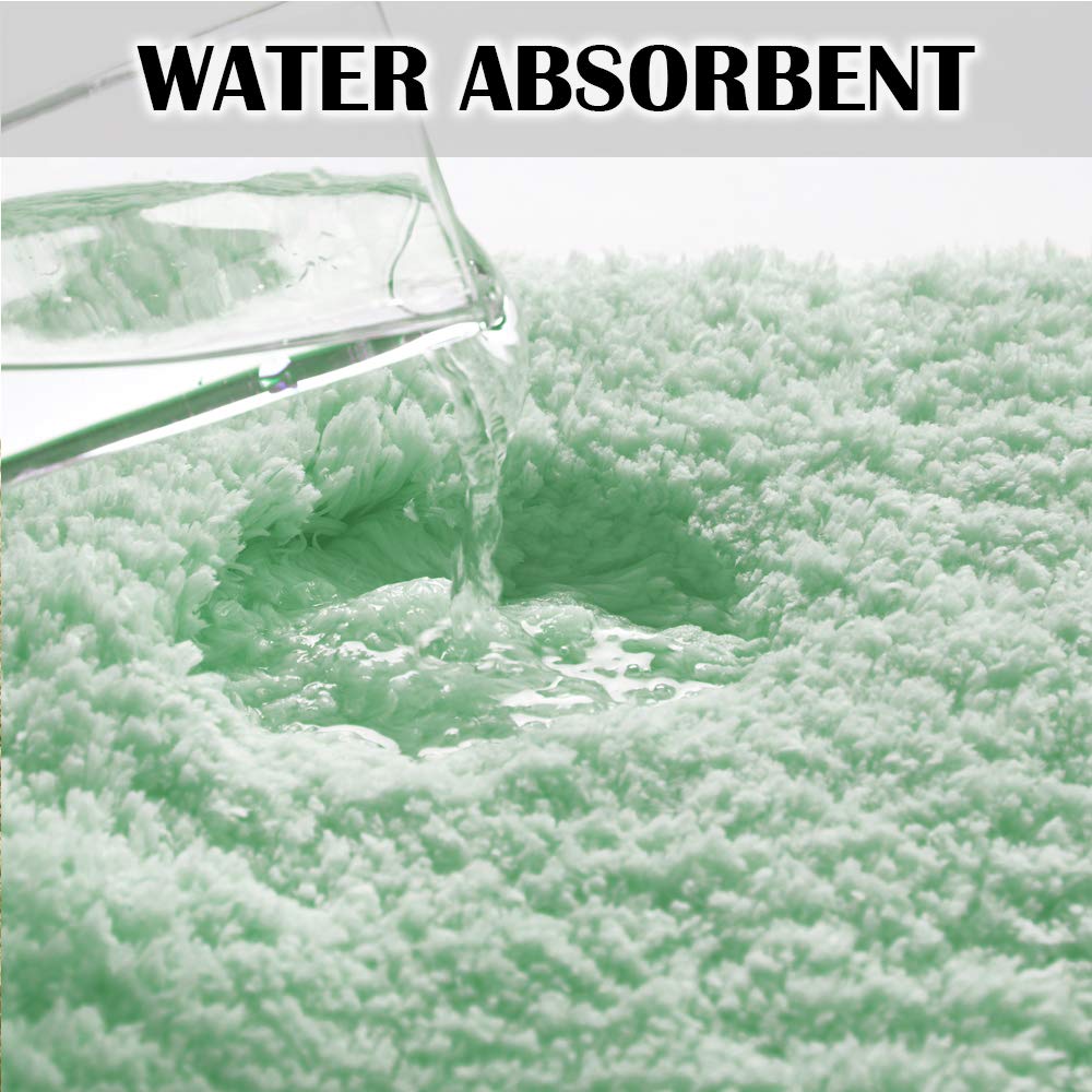 **Non-Slip Pale Green Bath Rug - 20