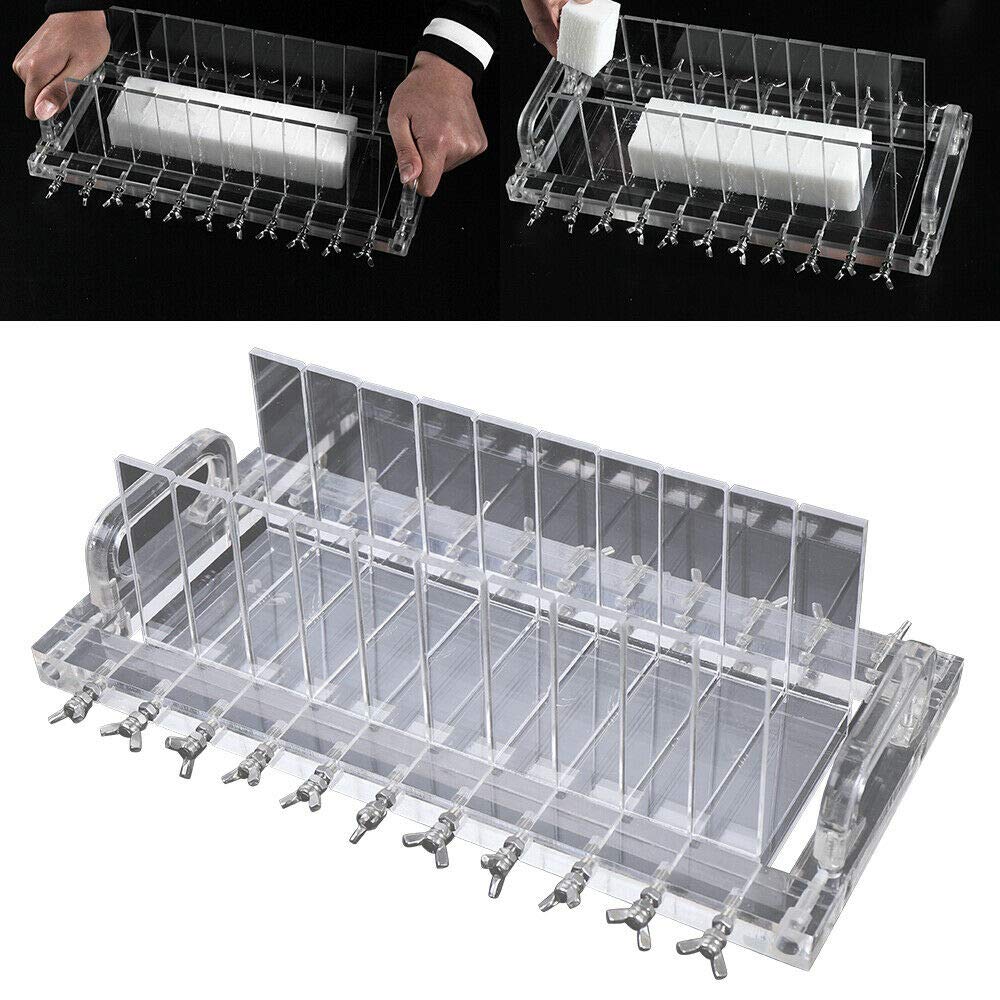 Premium Stainless Steel Wire Soap Cutter - Acrylic Handmade Soap Loaf Cutting Tool with Transparent Mold for DIY Soap Making | Perfect for Crafting, Gifts & Home Use