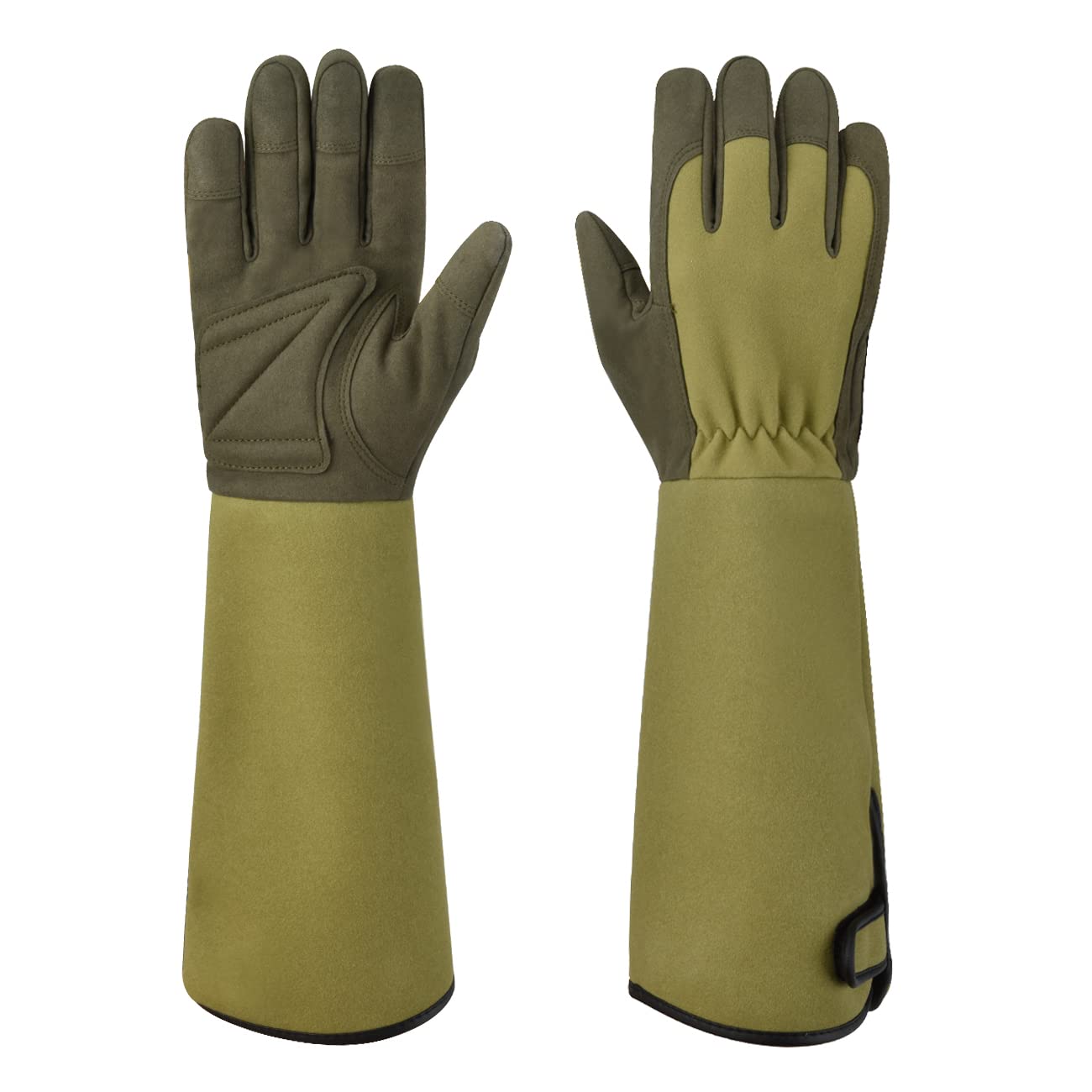 OIZEN Thorn Proof Gardening Gloves for Women & Men - 1 Pair Long Sleeve Rose Pruning Gloves, Durable Protection for Hands & Arms (Large) - Perfect for Gardening, Landscaping, Rose Bush Care & Outdoor Work