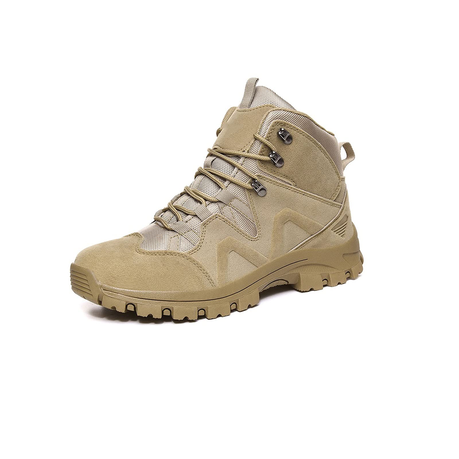 GYLAZHUZIZMX Men's Tactical Military Combat Boots - Desert Sand Outdoor Work Ankle Boots Size 11 | Durable for Hiking, Hunting & Construction Work