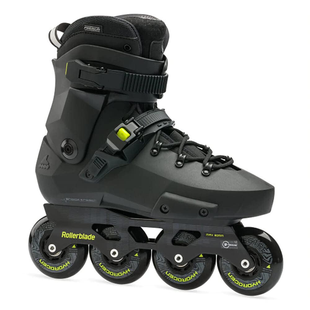 Rollerblade Twister XT Men's Adult Inline Skates - Black/Lime Urban Performance Fitness Rollerblades for Street Skating & Outdoor Exercise