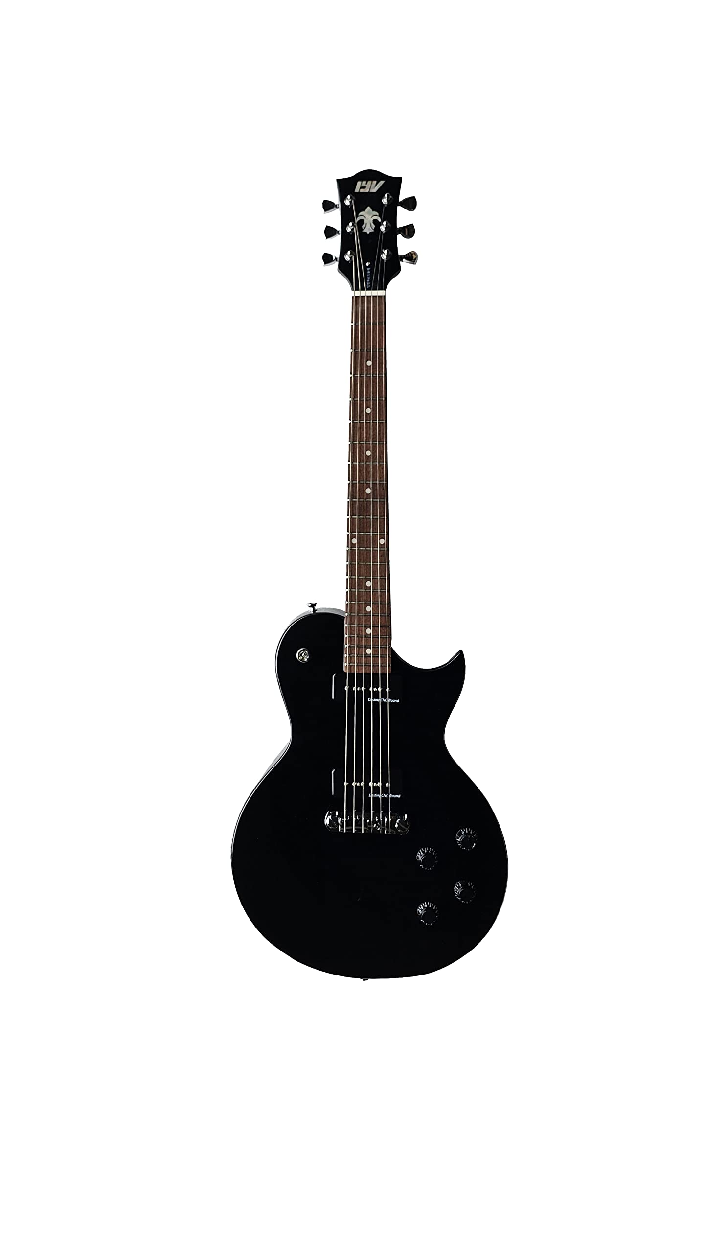 IYV 6-String Solid Body Electric Guitar for Beginners & Professionals - Right-Handed, Black (ILS-250) - Perfect for Rock, Blues & Stage Performances