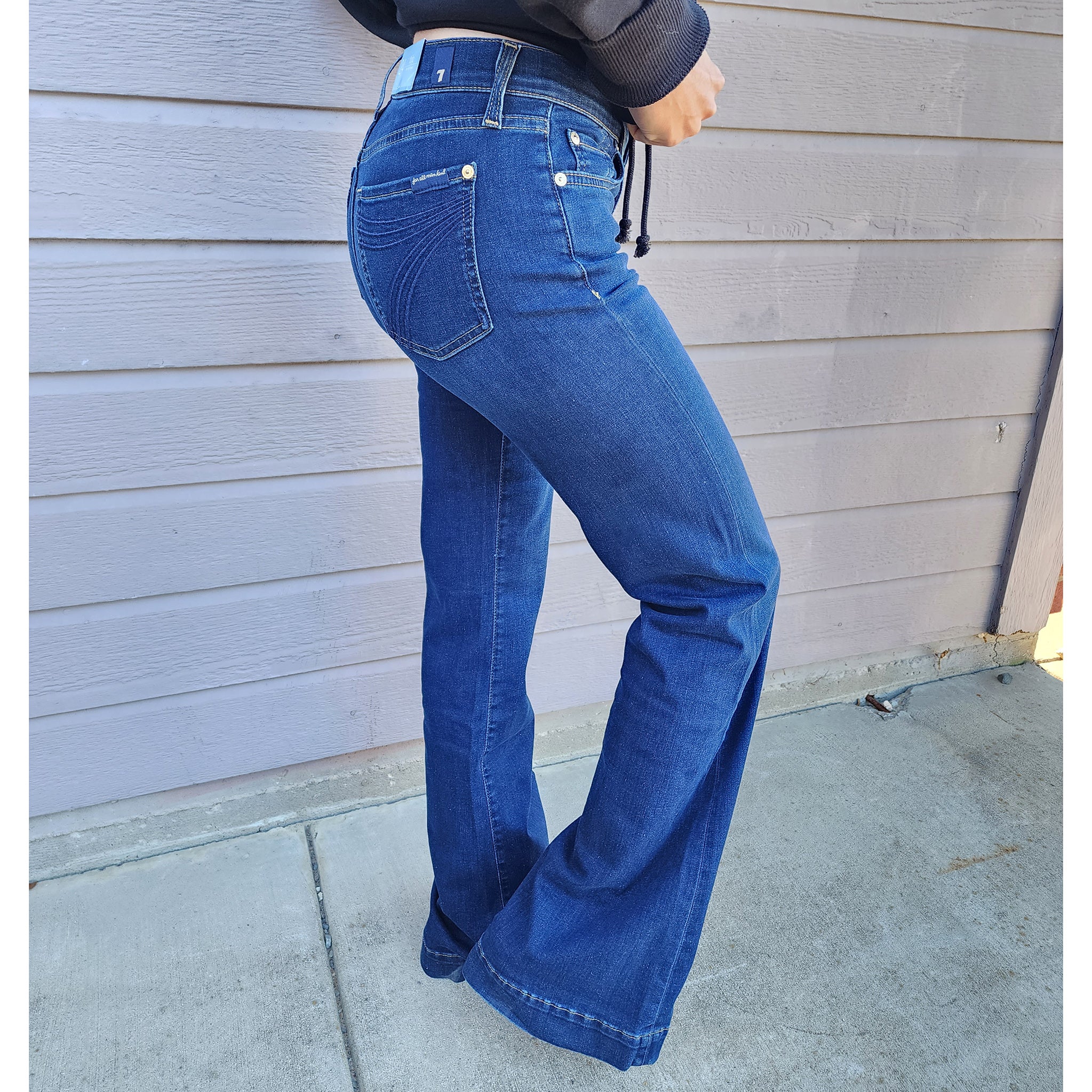 7 For All Mankind Women's Dojo B(Air) INR Jean - Stretch Denim Skinny Jeans for Women, High Waist Comfort Fit Pants | Perfect for Casual Wear, Office & Night Out