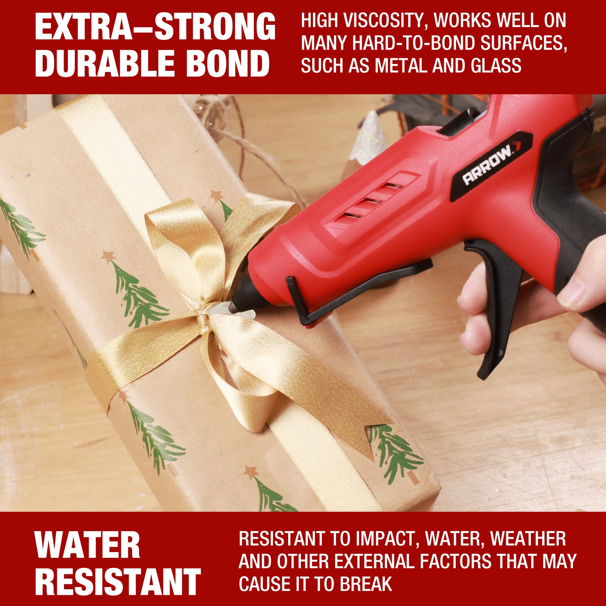 Arrow 200-Pack Full Size Hot Glue Sticks - 4