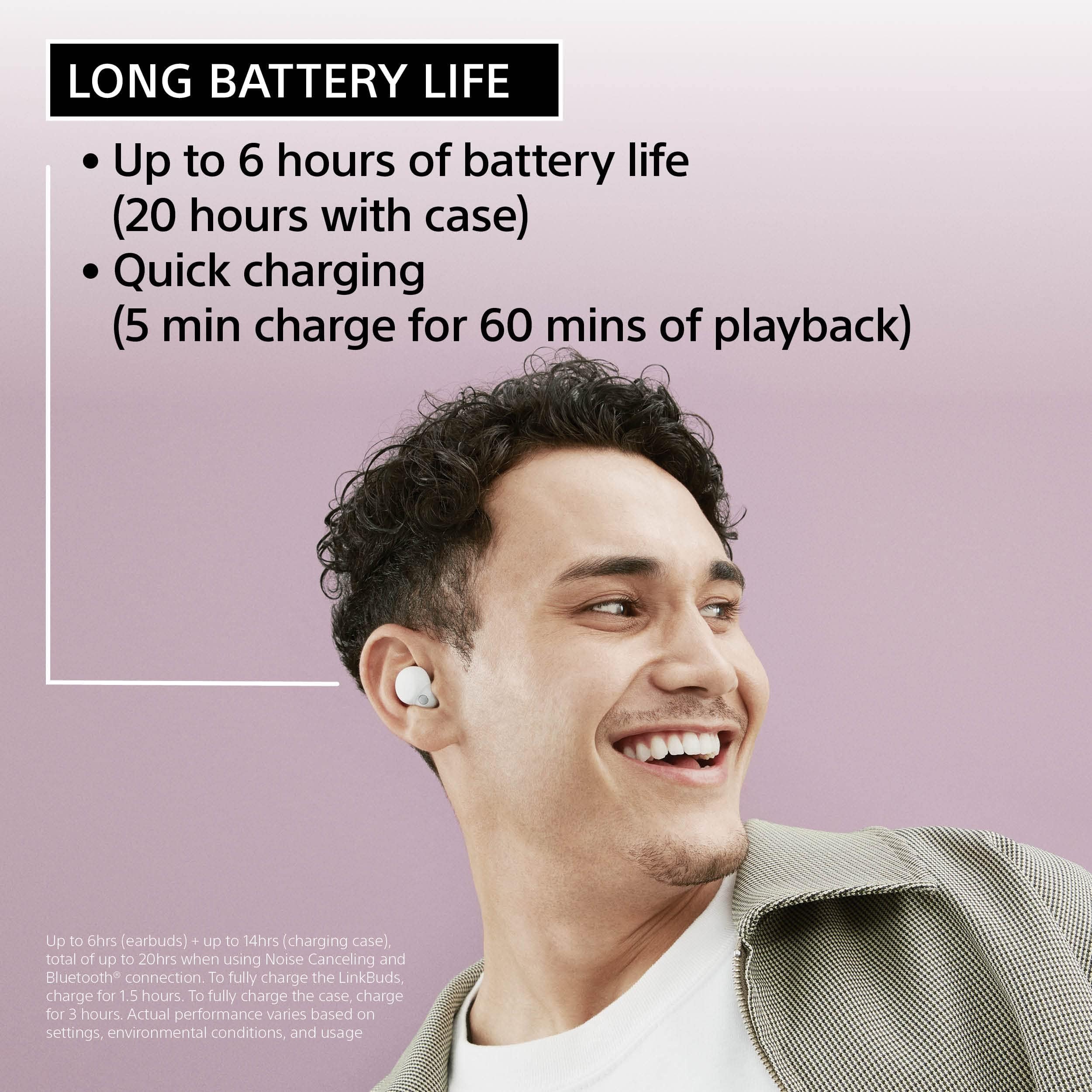 Sony LinkBuds S True Wireless Bluetooth Earbuds with Active Noise Cancellation (ANC) - Premium Black (Renewed) | Perfect for Commuting, Workouts & Travel