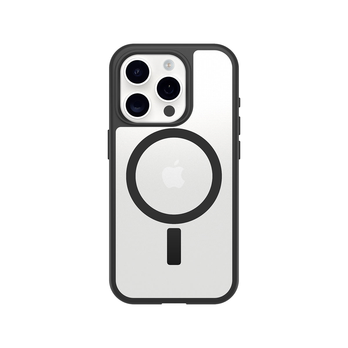 OtterBox React Series MagSafe Compatible iPhone 16 Pro Case - Black Crystal | Slim Protective Cover with Wireless Charging | Perfect for Work, Travel & Outdoor Activities