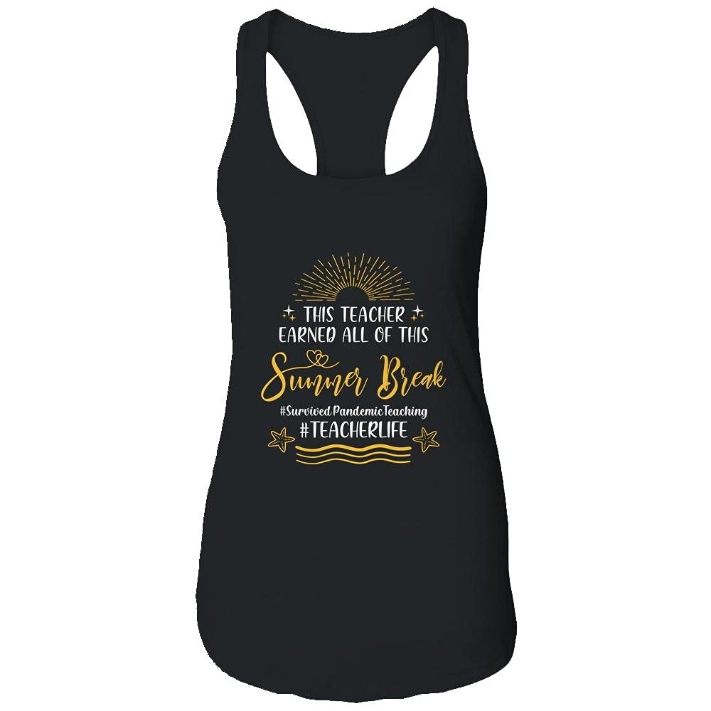 BigClassy Women's Summer Break Beach Vacation Racerback Tank Top - Comfortable Teacher Apparel for Relaxing & Travel