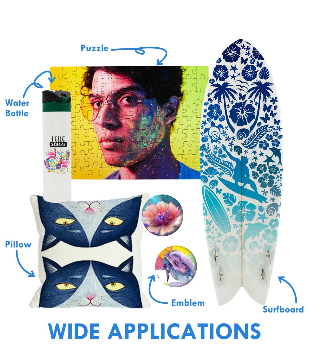 High-Quality Sublimation Ink 544 Autofill Replacement - Compatible with Ecotan Printers for Heat Press Transfers on Mugs, T-Shirts & More | UV-Resistant, ICC-Free, New & Sealed | Perfect for DIY Crafts, Personalized Gifts & Small Business Printing