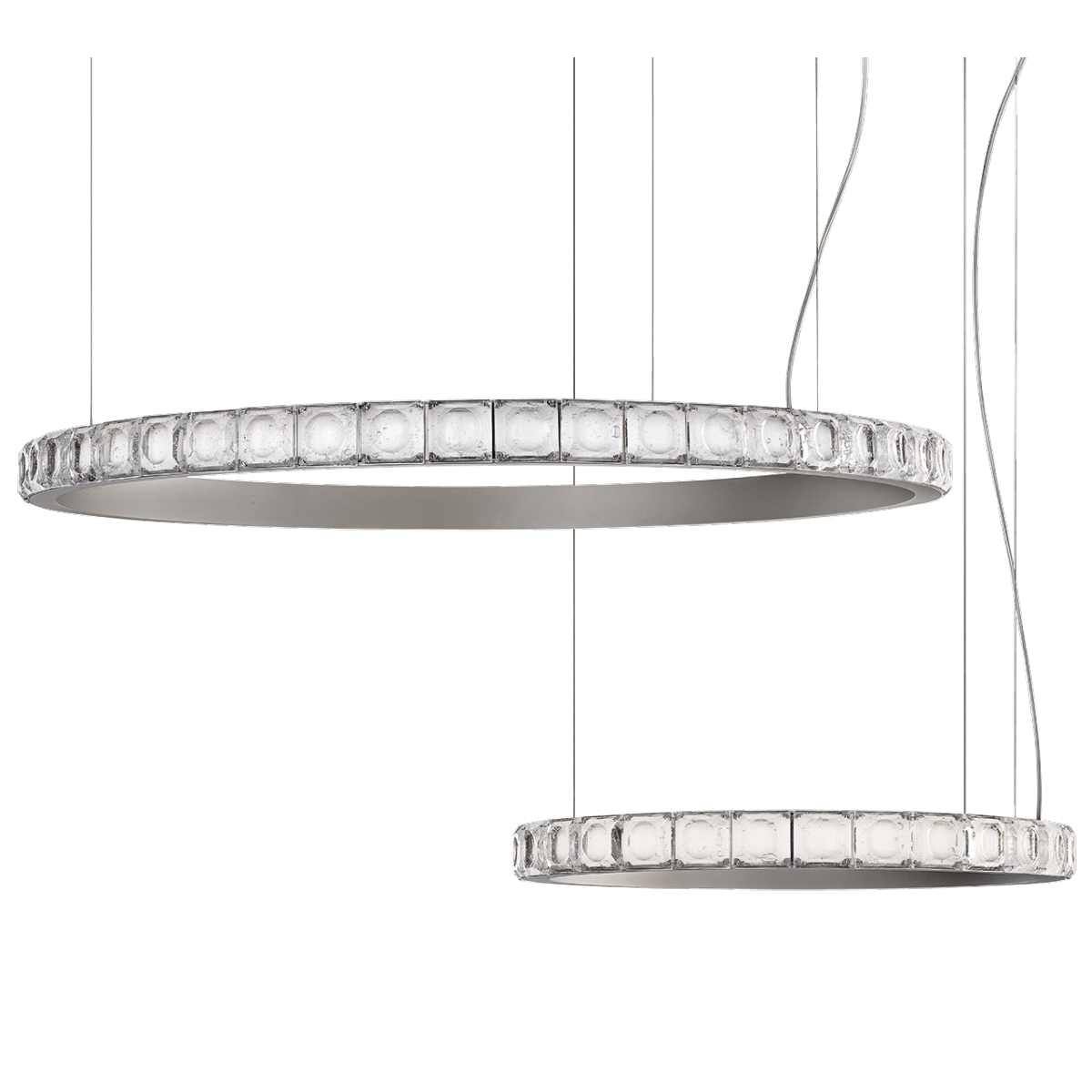 Italamp Aura Round LED Pendant Light - Modern Minimalist Ceiling Fixture for Living Room, Bedroom, and Dining Area