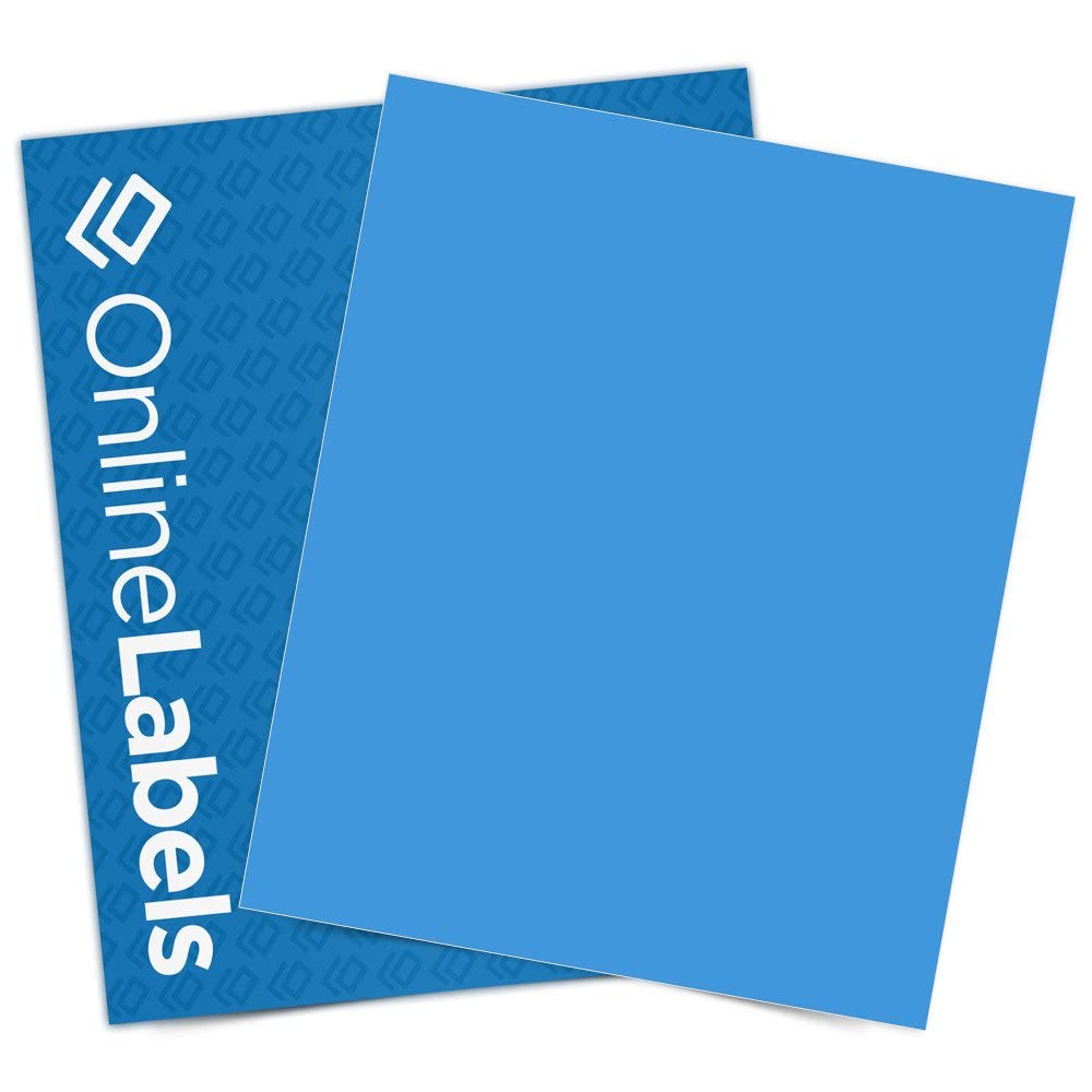 Premium Blue Sticker Paper - 8.5