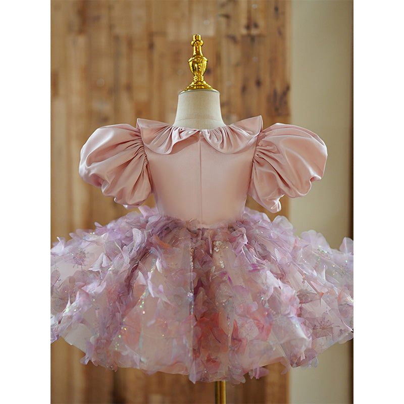 Elegant Baby Girl Pageant Dress - First Communion Princess Gown for Toddlers - Perfect for Weddings, Baptisms & Special Occasions