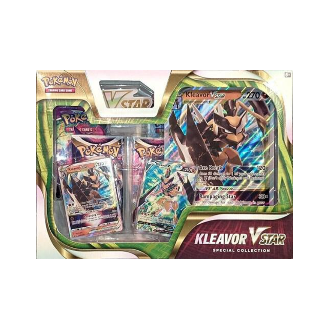 Kleavor Vstar Special Collection Box - Premium Pokemon Trading Card Game (TCG) Set for Collectors & Battles - Perfect for Tournaments, Gifts & Display