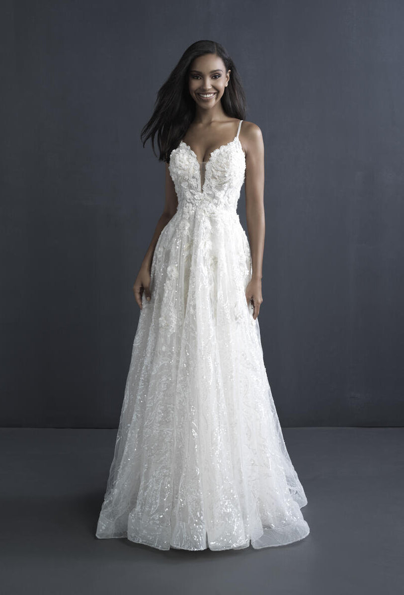 Allure C606 Women's Size 10 Evening Gown - Perfect for Prom, Wedding & Formal Events