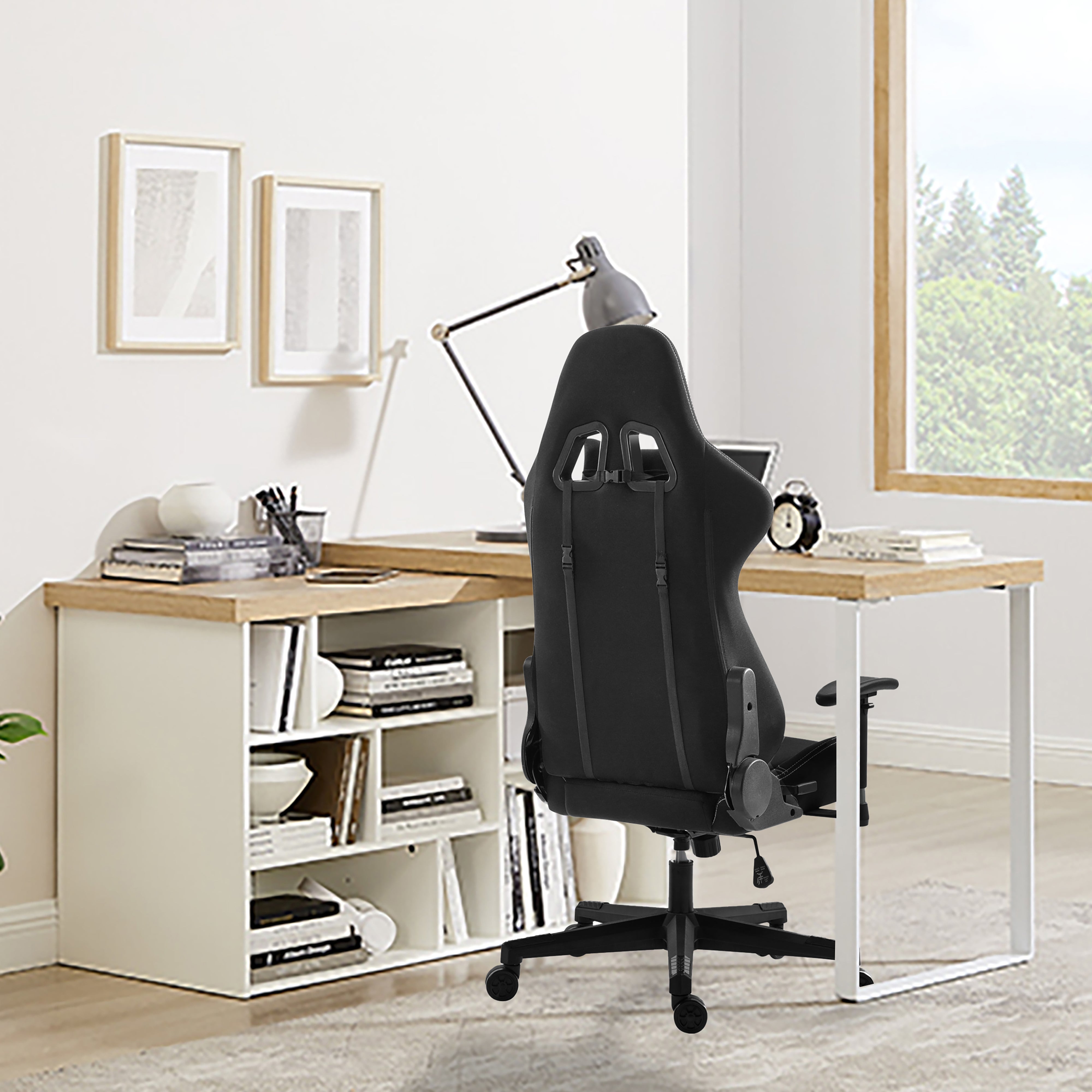 Criterion Adjustable Standing Desk 150cm - Light Oak & White Finish for Home & Office Workspace - Ergonomic Height Adjustable Computer Desk for Work from Home & Office Productivity