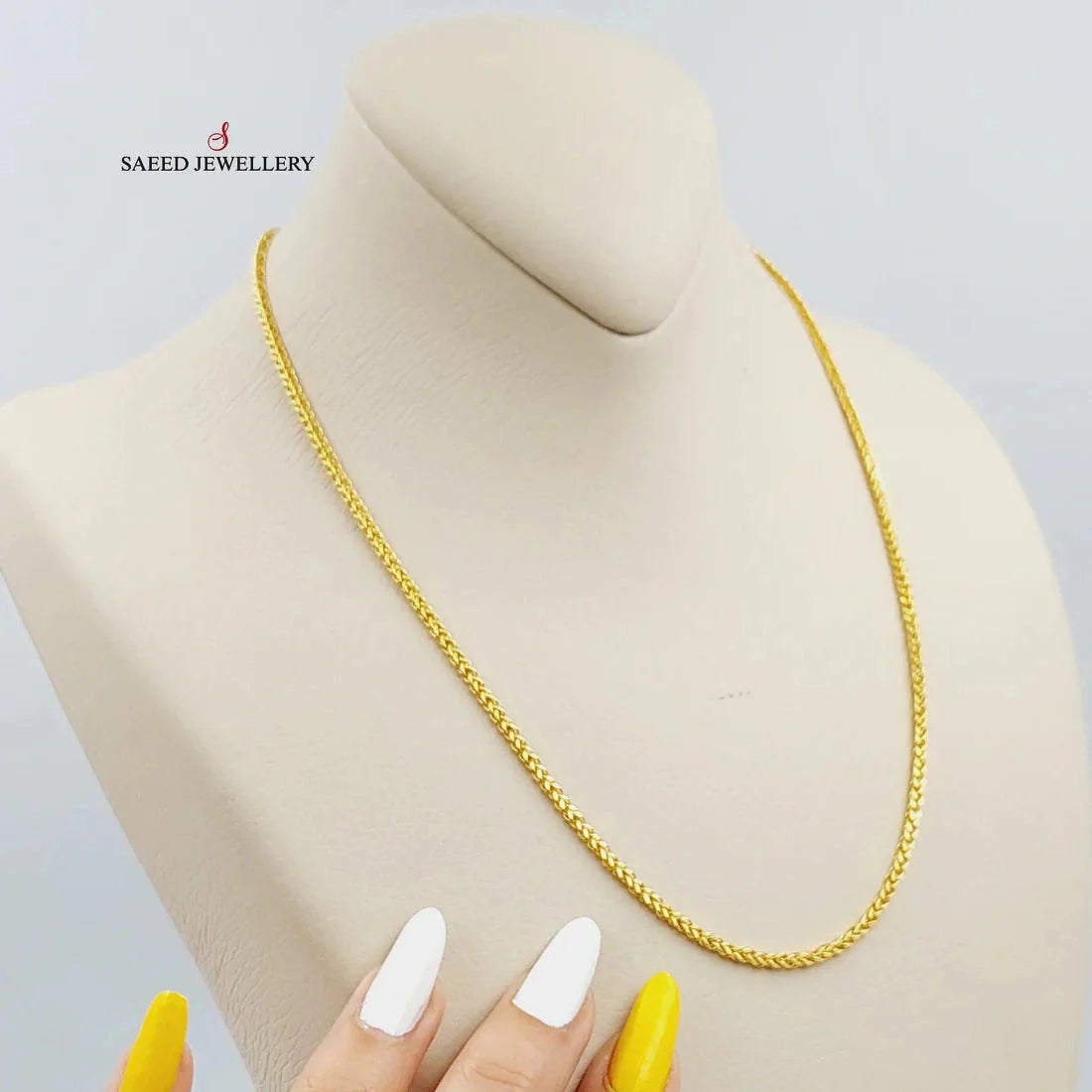 3.5mm Franco Chain Necklace 45cm - Elegant Gold or Silver Plated Cuban Link Chain for Men & Women | Perfect for Layering, Gifts, and Everyday Wear