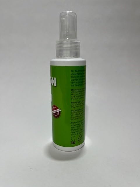 Dr. West's Poison Ivy Wash - 4oz Soothing Spray for Poison Ivy, Oak & Sumac Relief | Fast Itch Relief & Skin Protection for Outdoor Activities, Hiking & Gardening