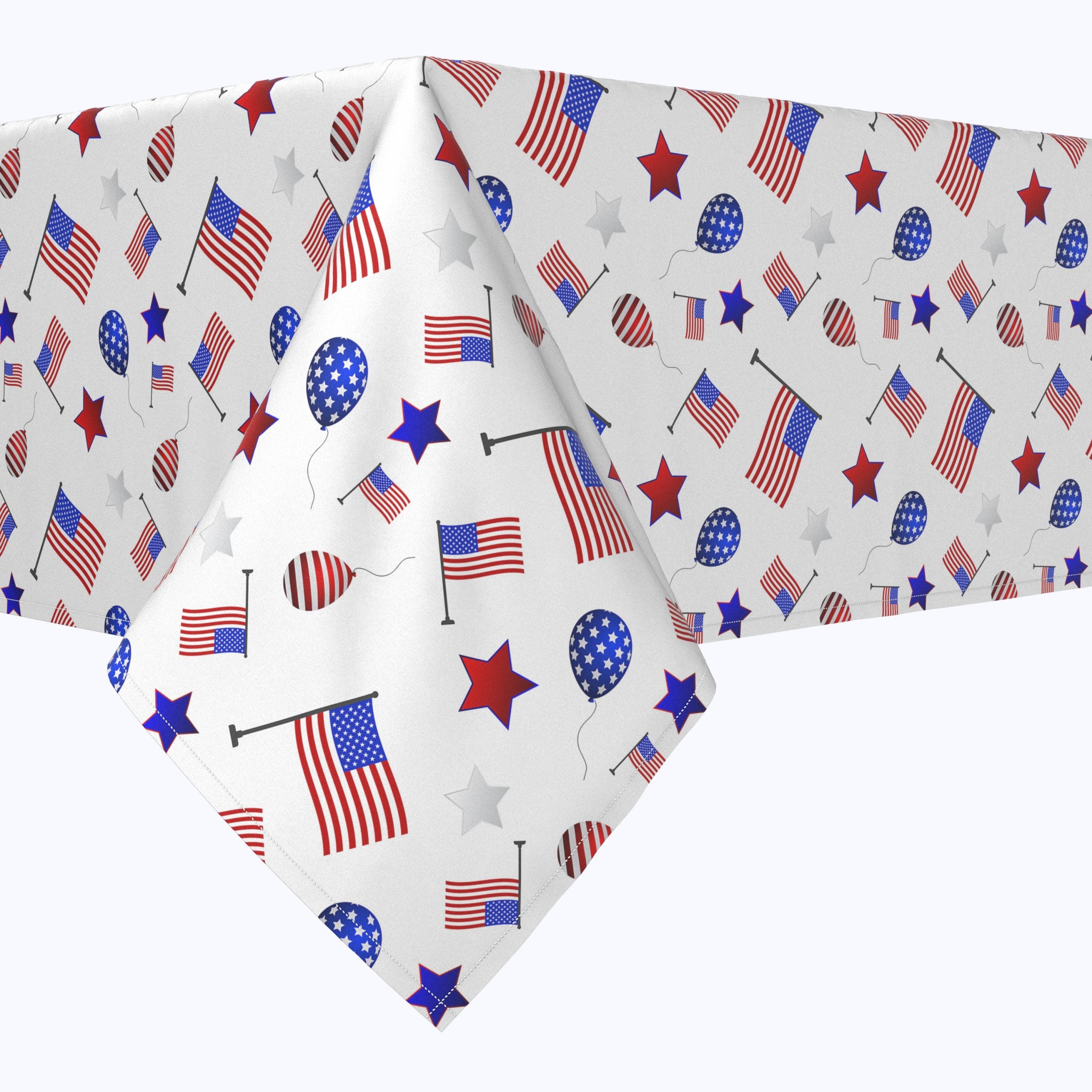 4th of July Patriotic Balloon Parade Squares - Red White & Blue Decorations for Independence Day Parties, Parades & Outdoor Celebrations