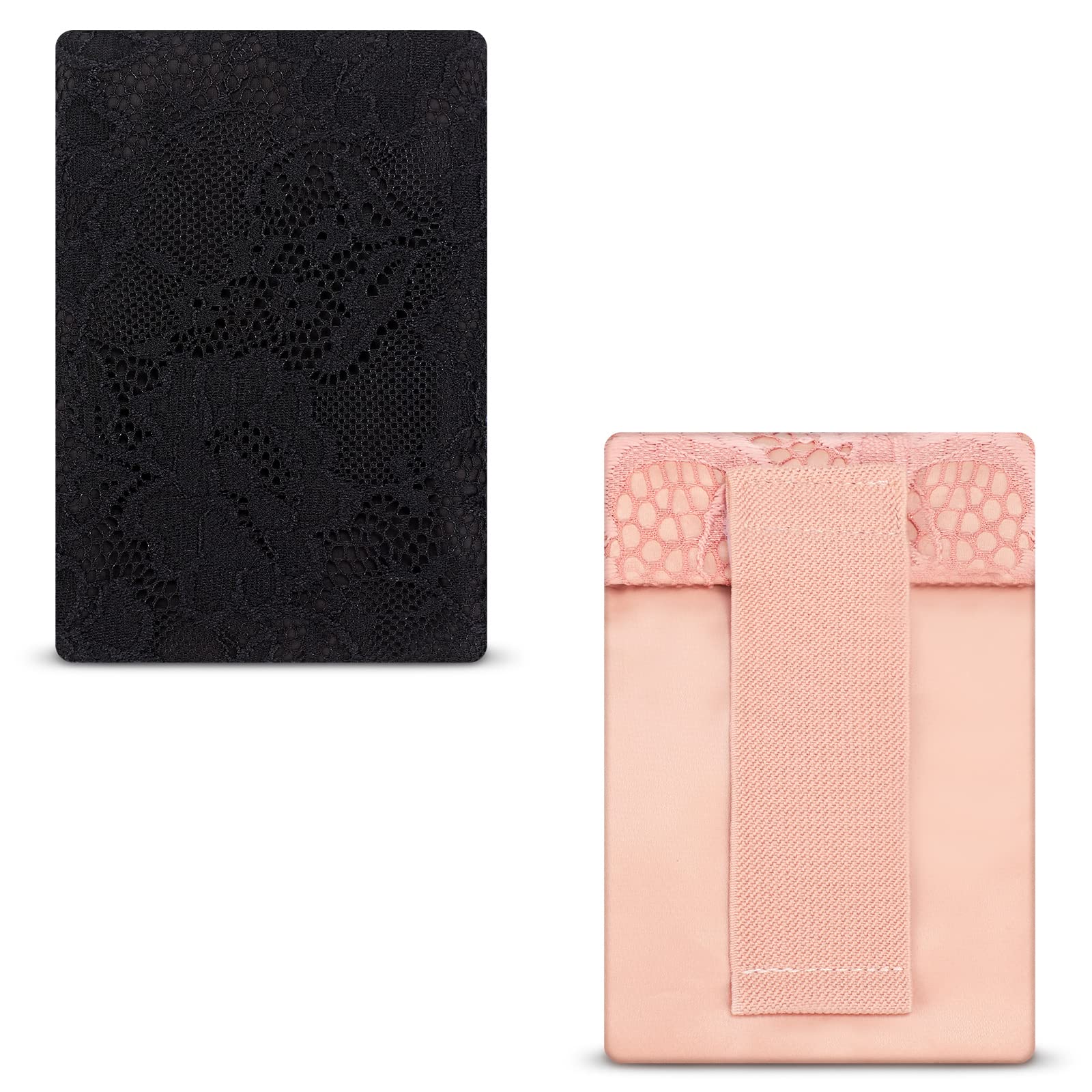 Saintrygo 2 Pack Women's Travel Bra Wallet - Hidden Secret Pocket Lace Money Pouch for Discreet Cash Storage (Pink & Black) | Perfect for Travel, Gym, Concerts & Daily Use
