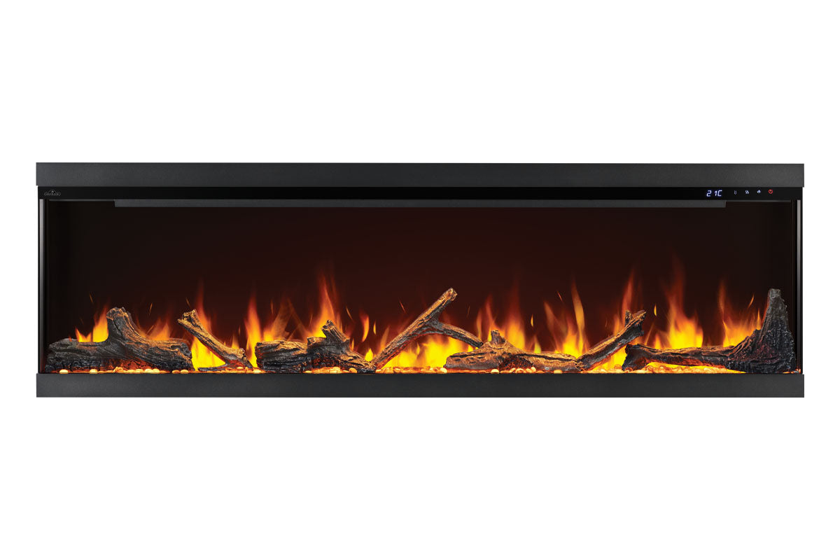Napoleon Astound 74 FlexMount Smart Multi-Side Wall Mount Recessed Electric Fireplace - Perfect for Living Room, Bedroom & Office Heating & Decor