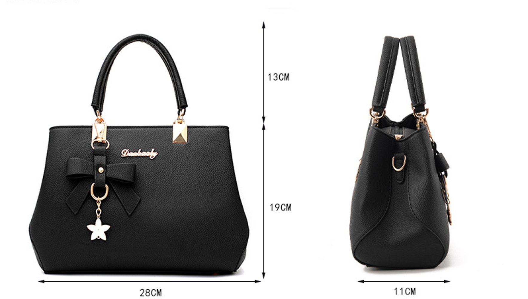 Dreubea Women's Leather Tote Shoulder Bag - Stylish Crossbody Purse for Work, Travel & Everyday Use