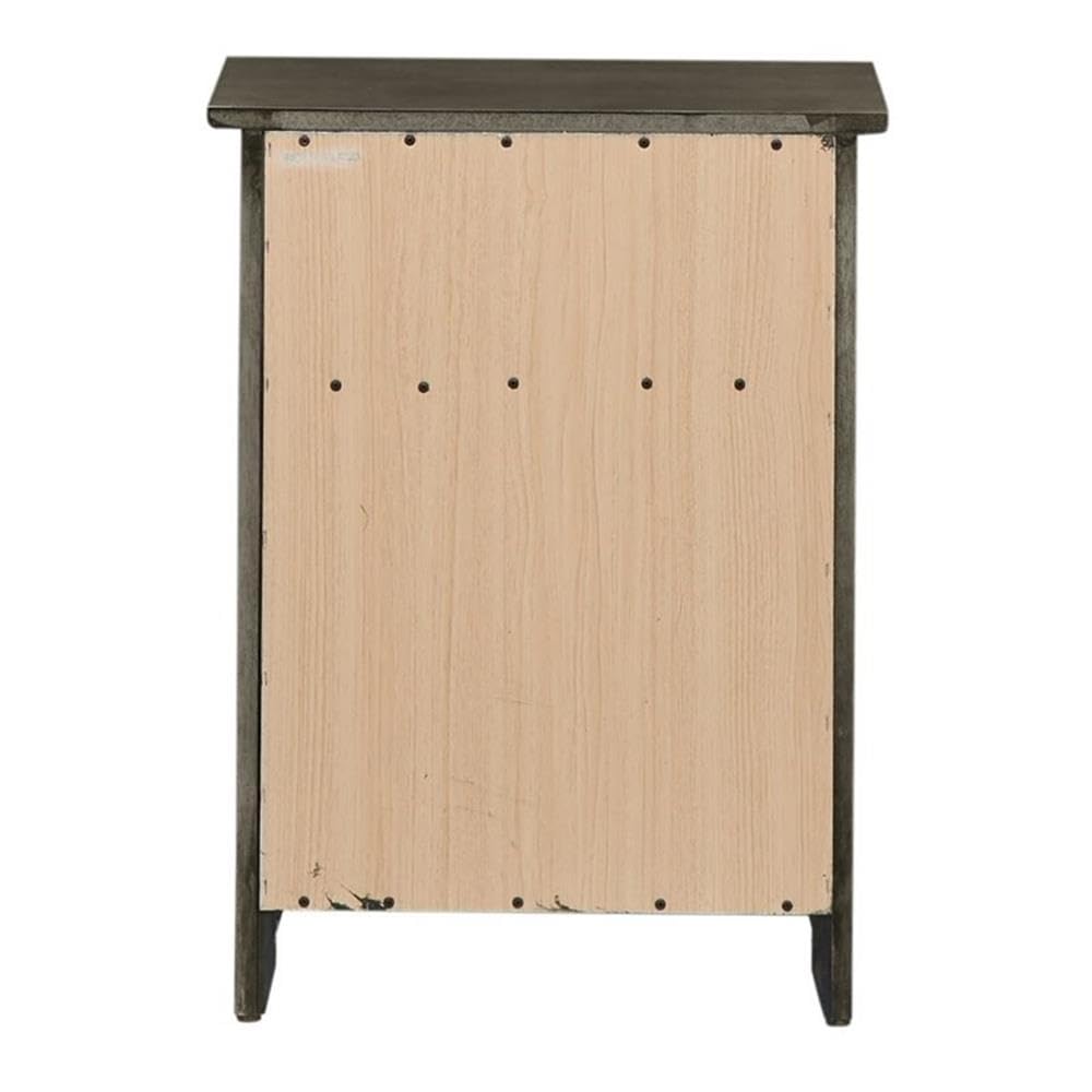 Glory Furniture Izzy 1-Drawer 1-Door Nightstand in Gray - Modern Bedside Table for Bedroom, Living Room & Guest Room - Compact Storage Solution with Sleek Design