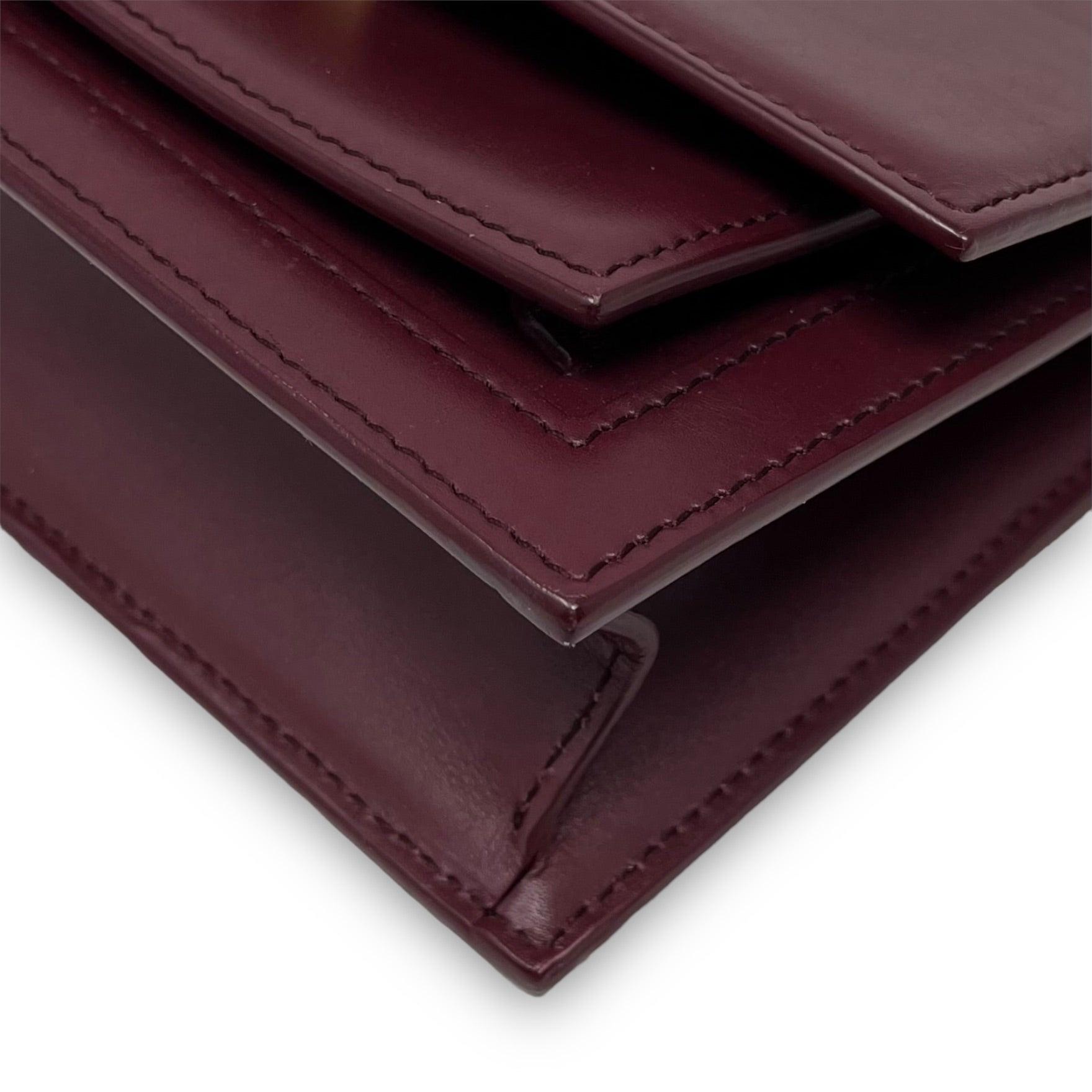Balenciaga Burgundy Sharp XS Crossbody Bag - Stylish & Compact Luxury Handbag for Women | Perfect for Parties, Date Nights & Everyday Use