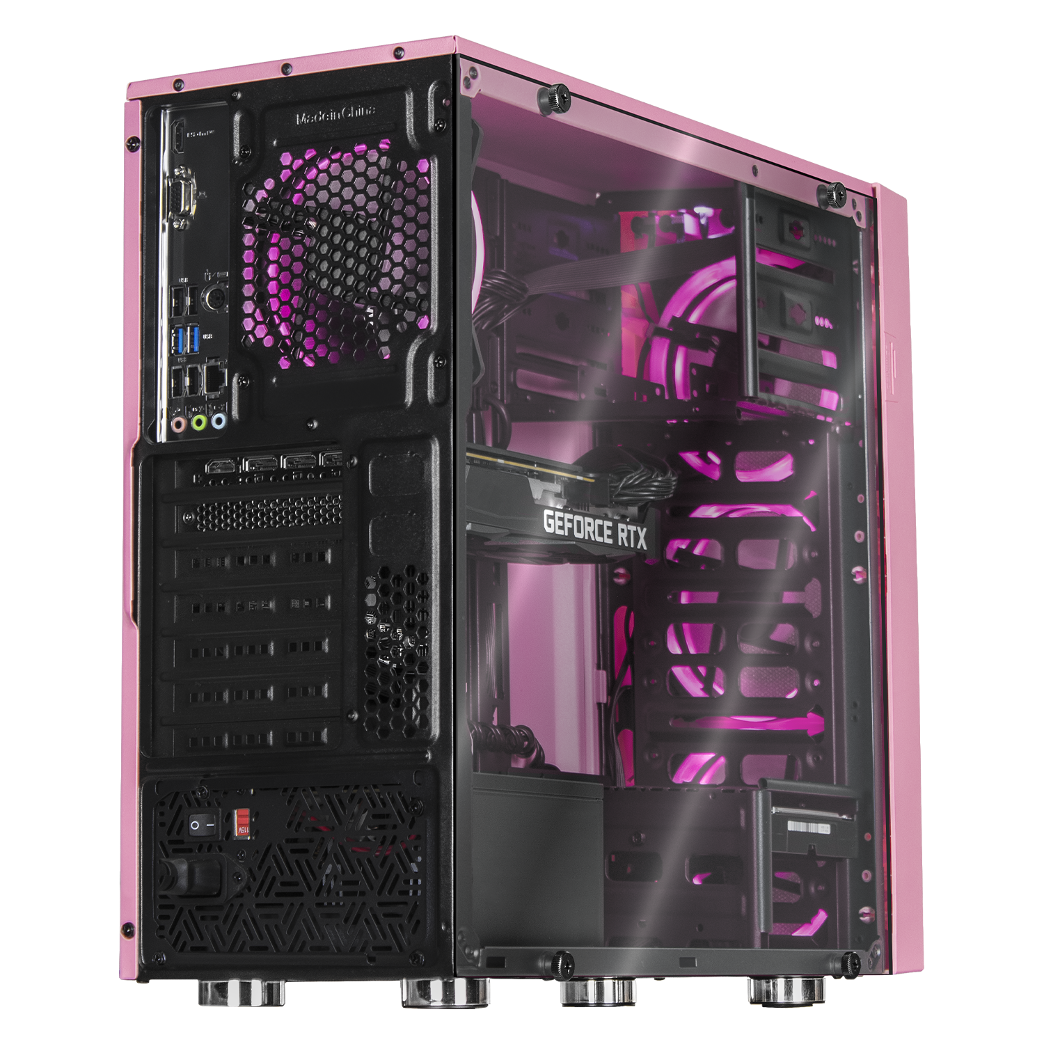 Xtreme Pink Gaming PC - NVIDIA GeForce RTX 3060, Intel Core i7-10700F, 16GB RAM, 500GB SSD + 2TB HDD, WiFi - High Performance Desktop for Gaming, Streaming & Content Creation