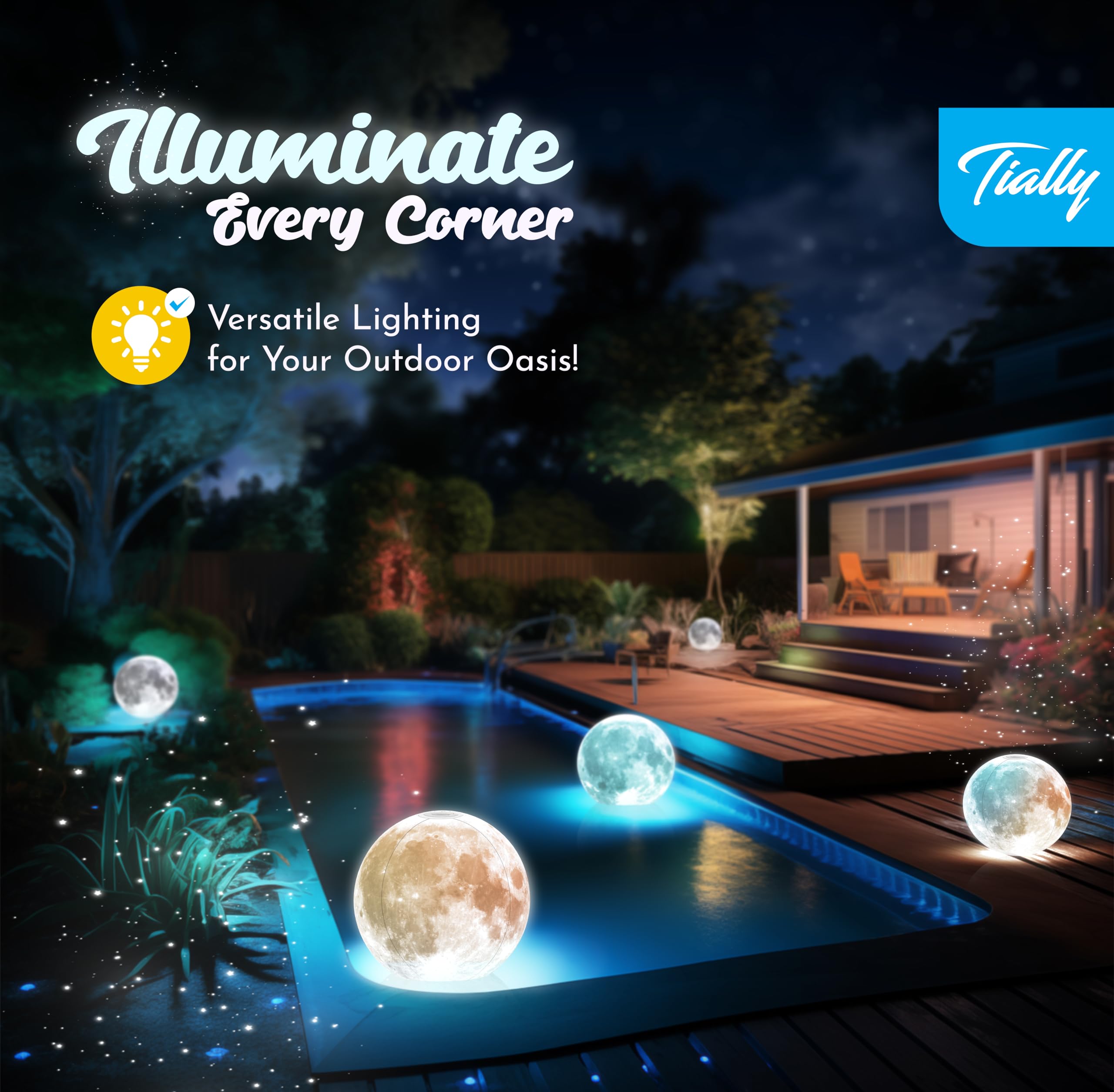 Solar Powered Floating Pool Lights - 14