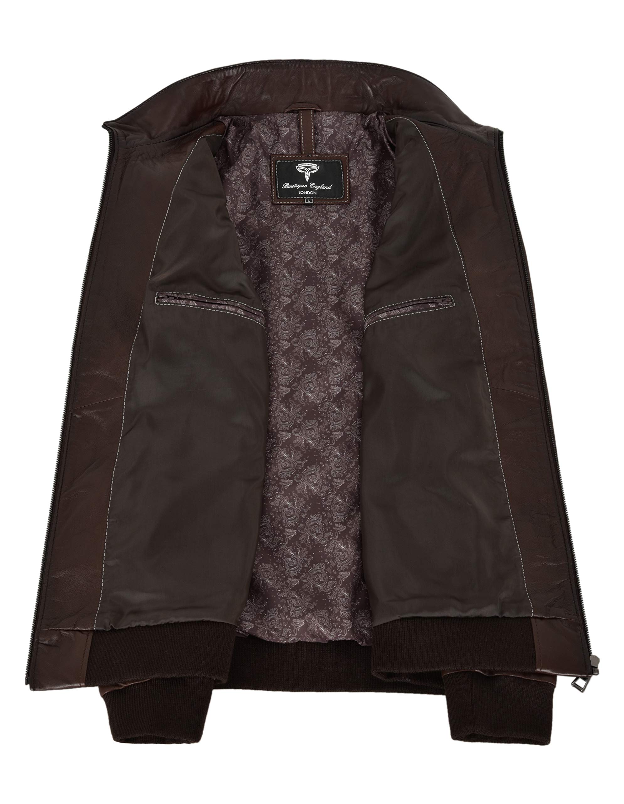 Premium Men's Brown Leather Jacket - Italian Lambskin, Semi-Veg Tanned, Casual Racer Style (A26) | Perfect for Motorcycle Riding, Night Out & Everyday Fashion