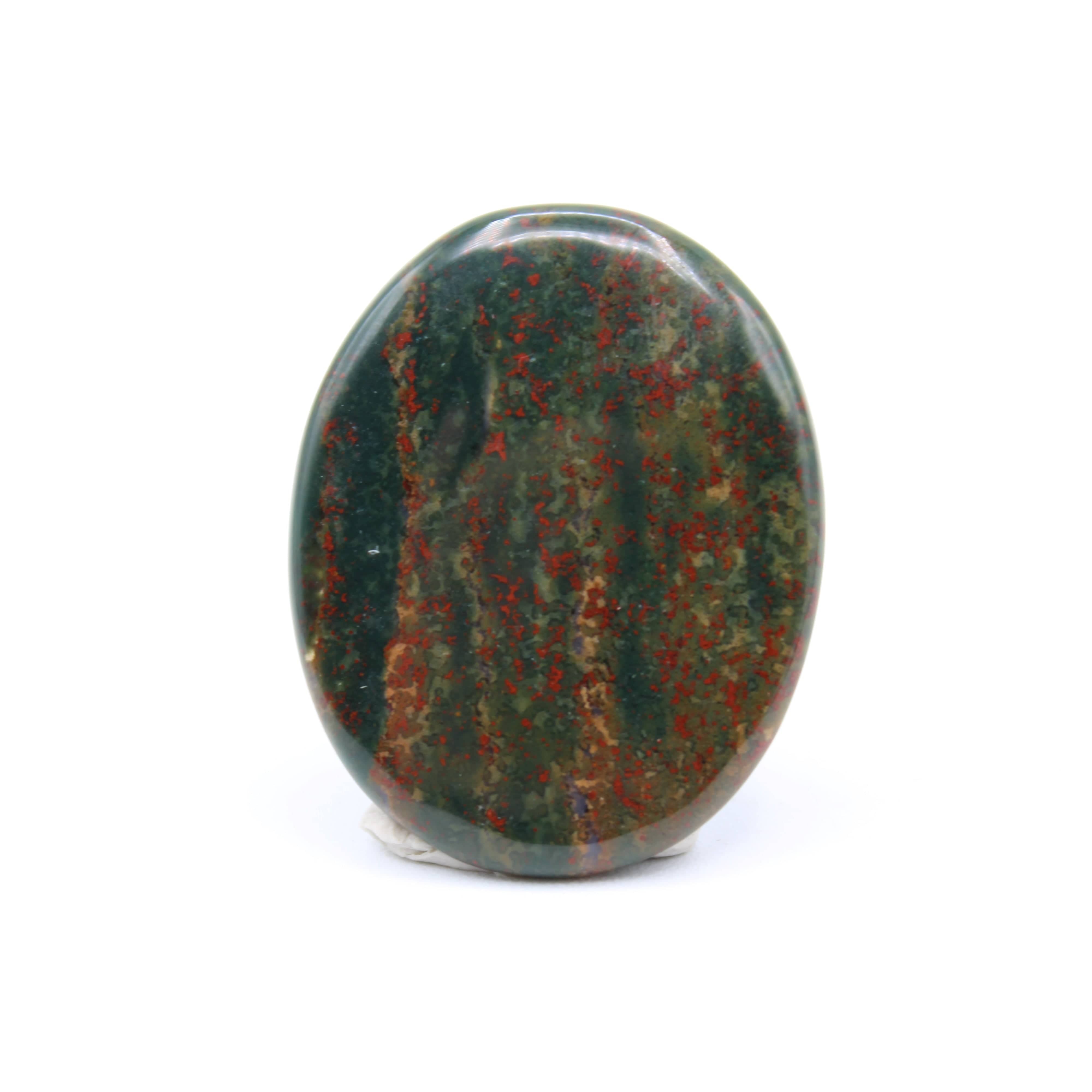 Natural Bloodstone Cabochon for Jewelry Making - Healing Stone for Pendants, Rings & Bracelets - Perfect for Meditation, Energy Work & Spiritual Gifts