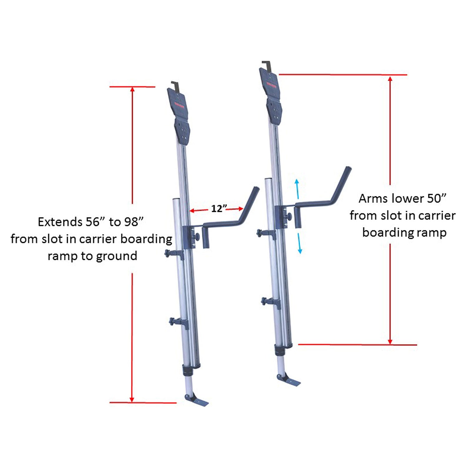 Malone TelosXL Kayak Load Assistant - Heavy Duty Kayak Carrier for Roof Racks | Easy Loading System for Canoes & Kayaks | Perfect for Outdoor Adventures, Camping Trips & Water Sports Enthusiasts