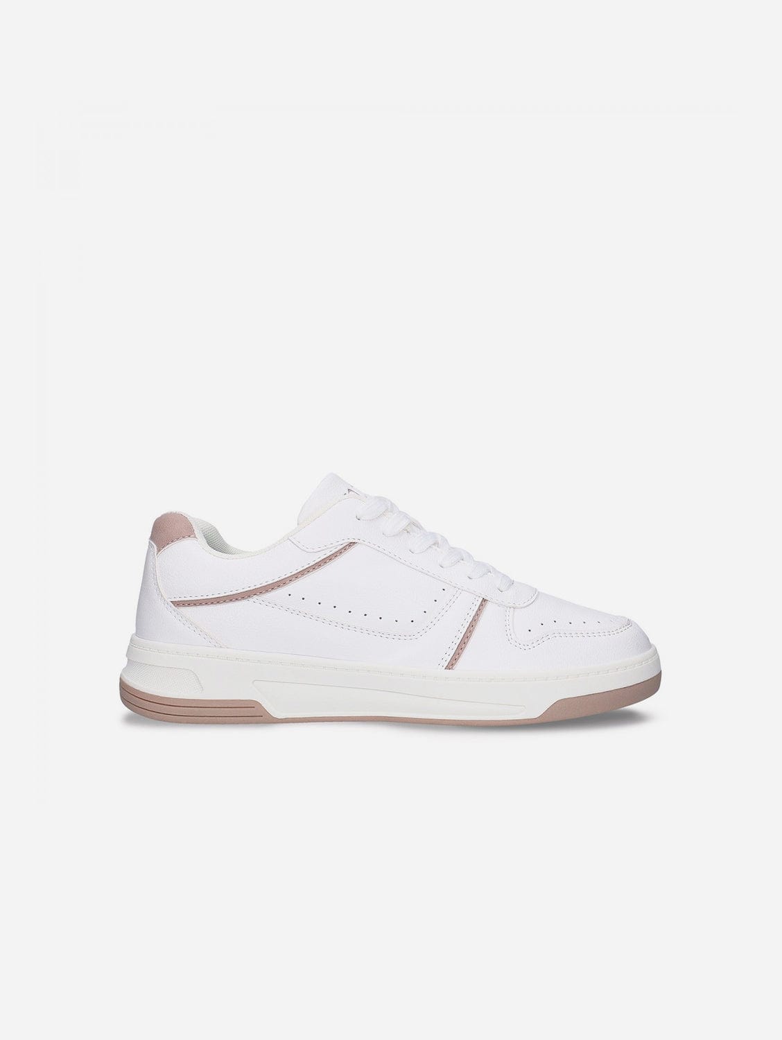 Dara Women's Recycled Vegan Basic Sport Sneakers - Eco-Friendly White Casual Shoes for Running, Gym & Everyday Wear