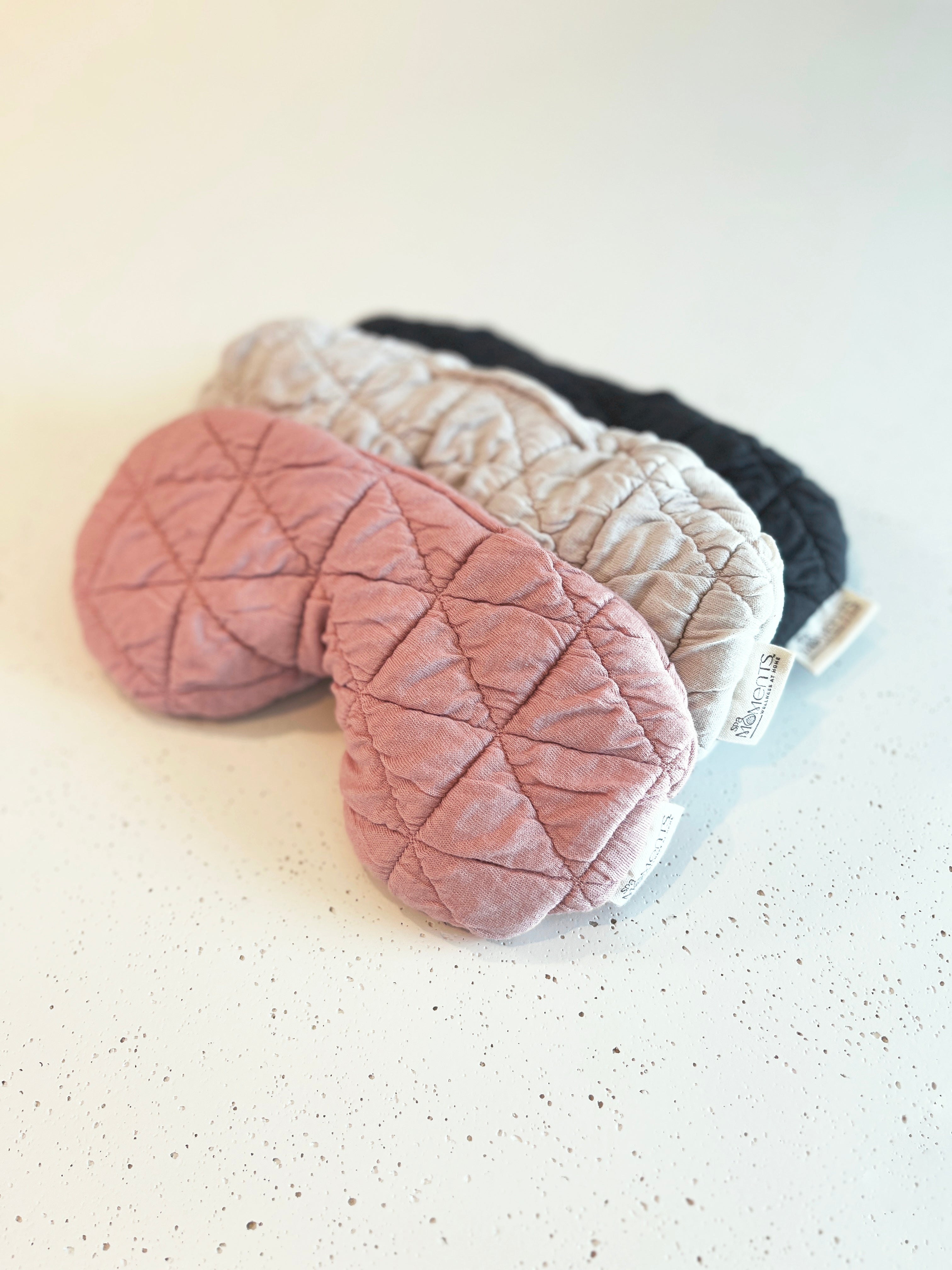 Relaxing Spa Moments Quilted Eye Pillow for Stress Relief & Sleep - Perfect for Meditation, Travel & Home Spa Treatments