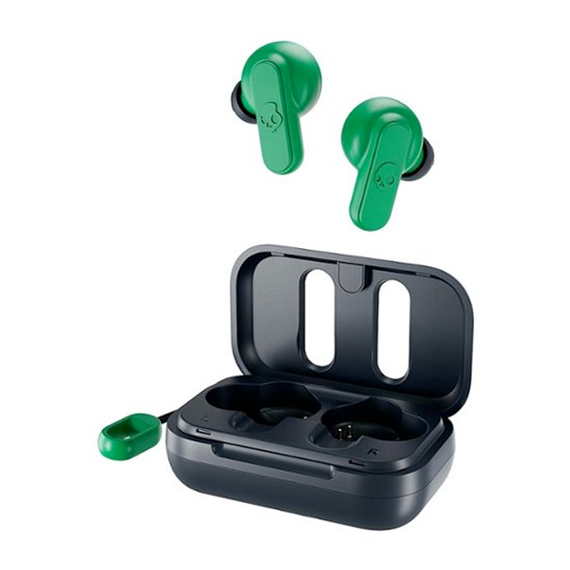 Skullcandy DIME True Wireless Earbuds - Green | Bluetooth In-Ear Headphones for Gym, Running & Travel | Noise Isolating with Mic & Long Battery Life