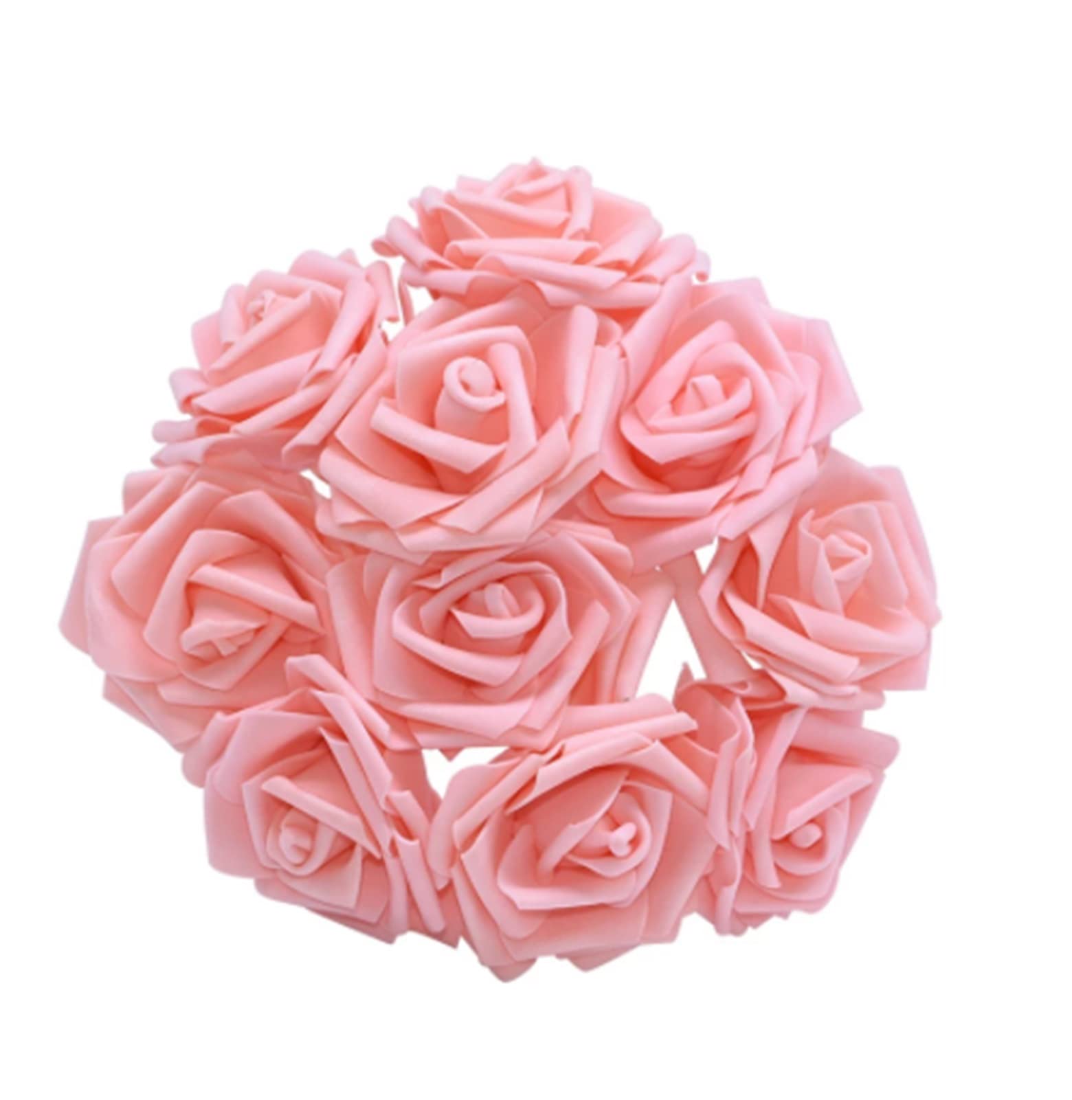 30Pcs Artificial Foam Rose Flowers - Pink Silk Wedding Bouquet for Bridal Party, Birthday Decorations, DIY Crafts, Scrapbooking & Home Decor - Romantic Gift for Anniversary, Valentine's Day & Special Events