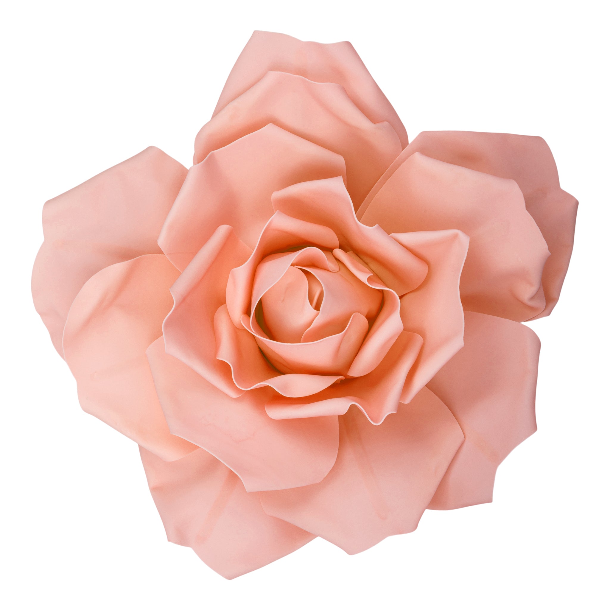 50cm LED Lighted Large Foam Rose Wall Decor - Romantic Blush Pink Artificial Flower for Wedding, Bedroom, Party & Home Decoration